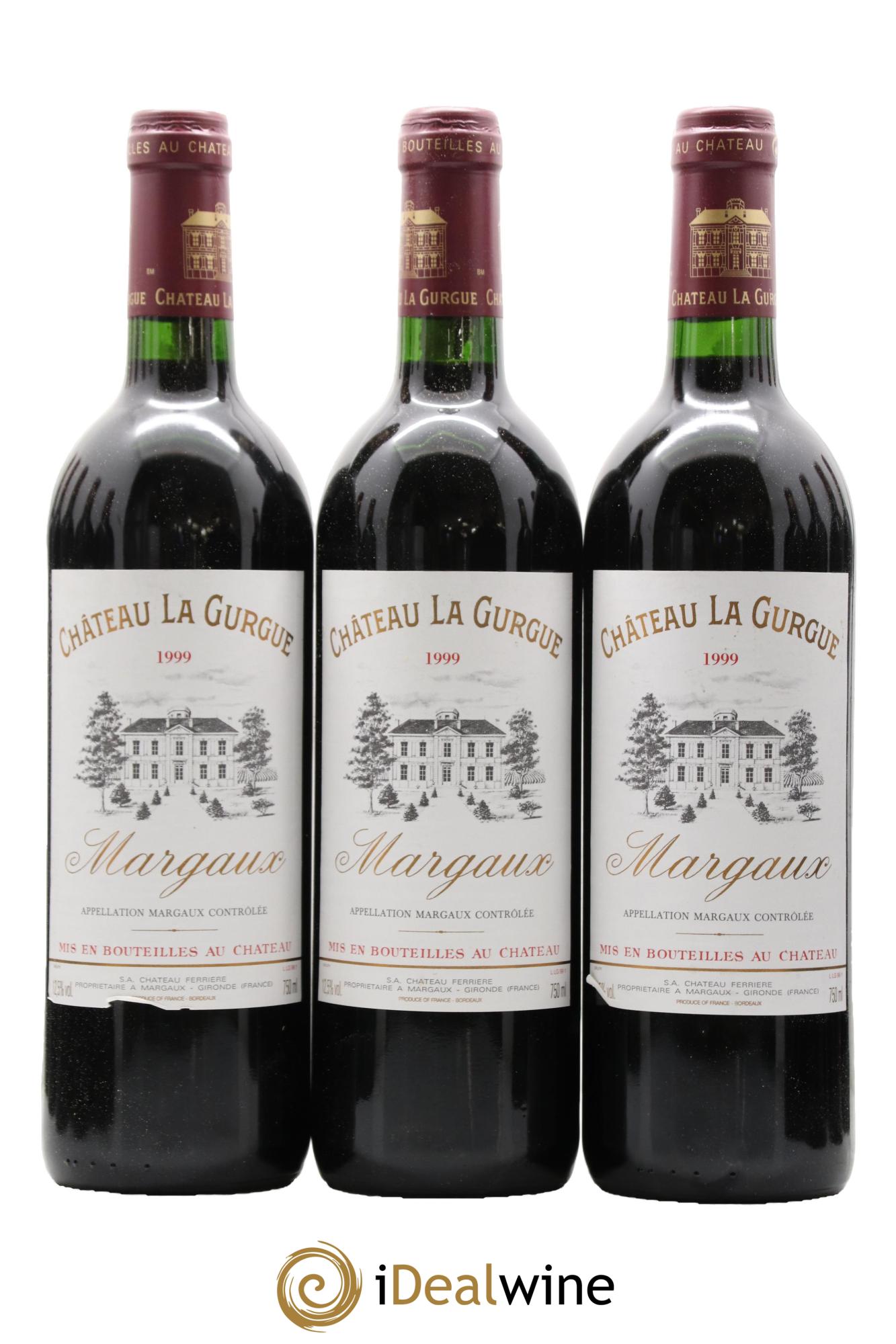 Château la Gurgue Cru Bourgeois 1999 - Lot de 12 bouteilles - 1