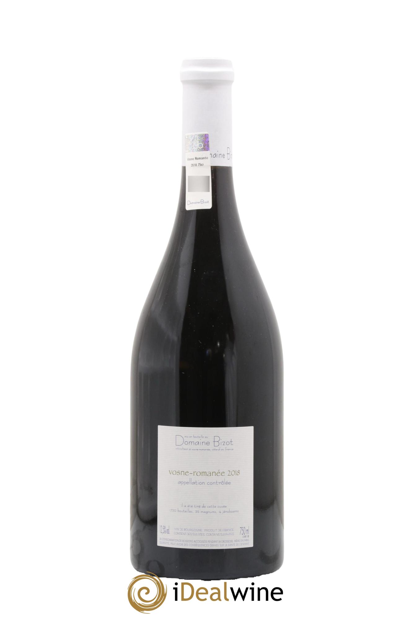 Vosne-Romanée Bizot (Domaine)  2018 - Lot of 1 bottle - 1
