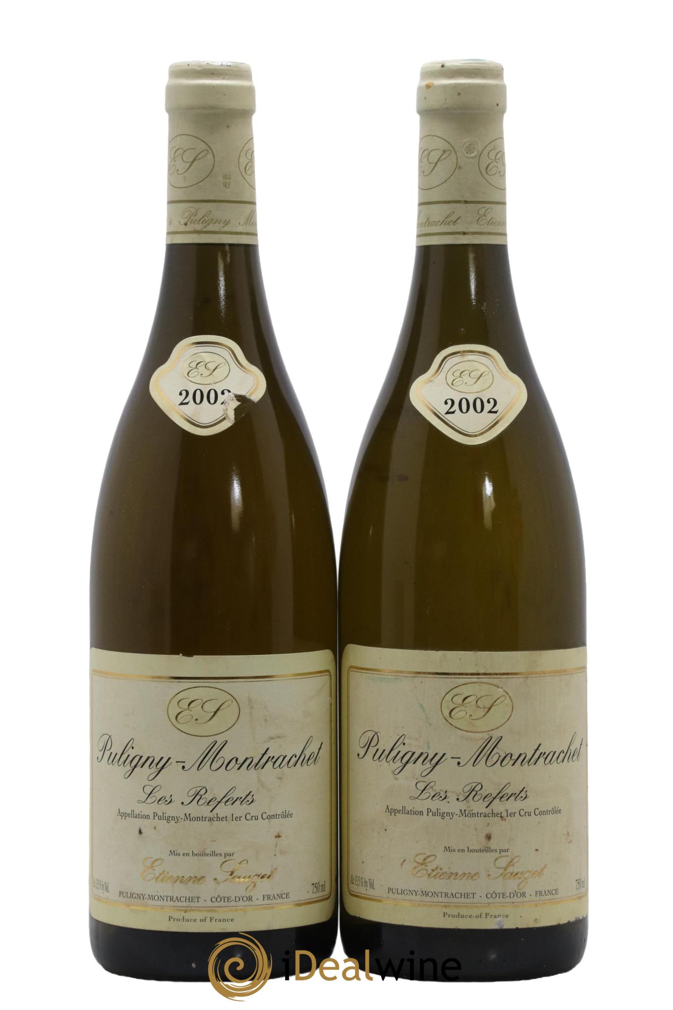 Puligny-Montrachet 1er Cru Les Referts Etienne Sauzet 2002 - Lot de 2 bouteilles - 0