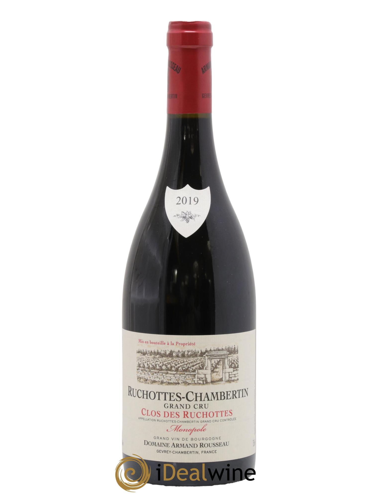 Ruchottes-Chambertin Grand Cru Clos des Ruchottes Armand Rousseau (Domaine) 2019 - Lot de 1 bouteille - 0