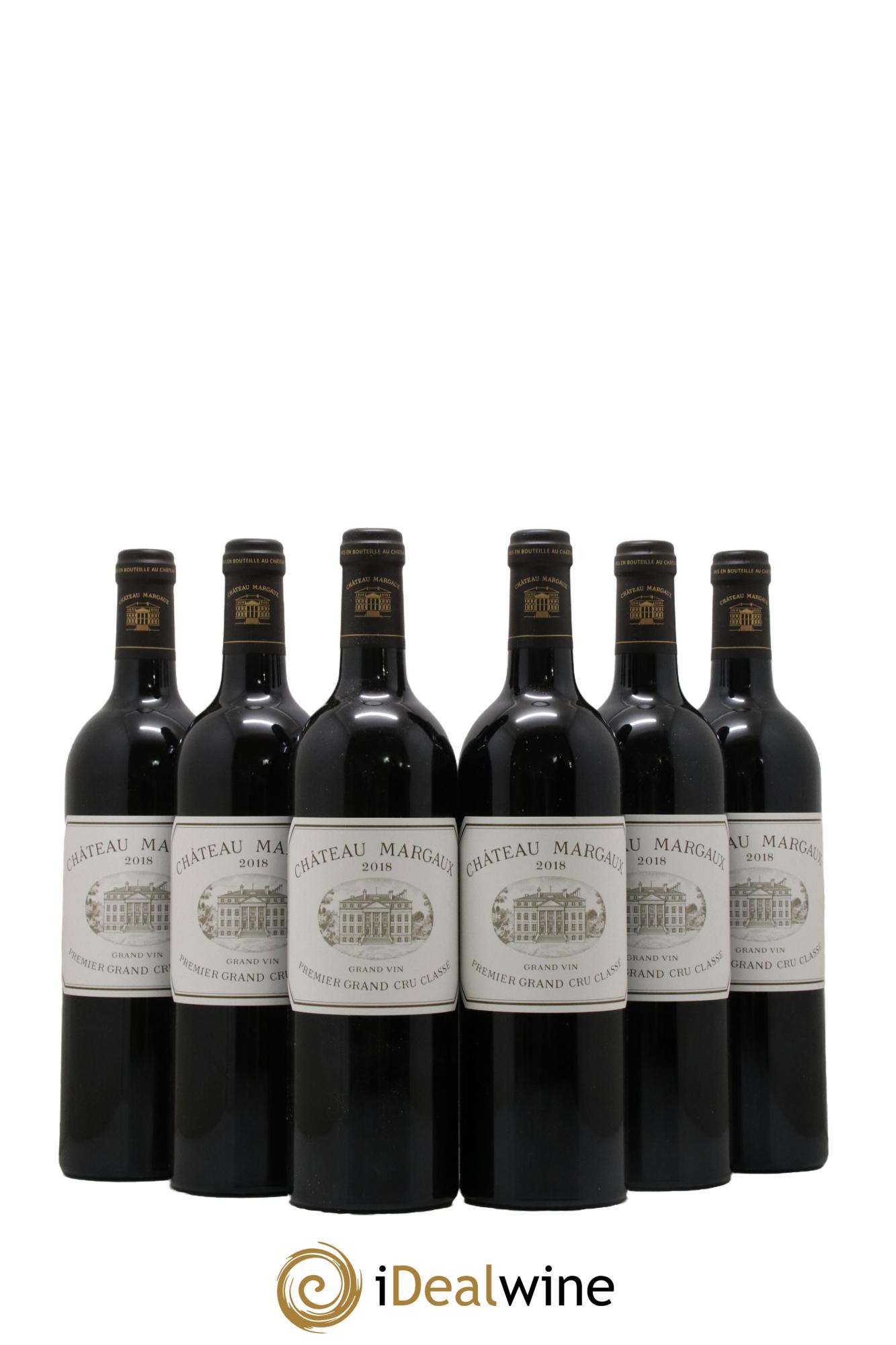 Château Margaux 1er Grand Cru Classé 2018 - Lot de 6 bouteilles - 0