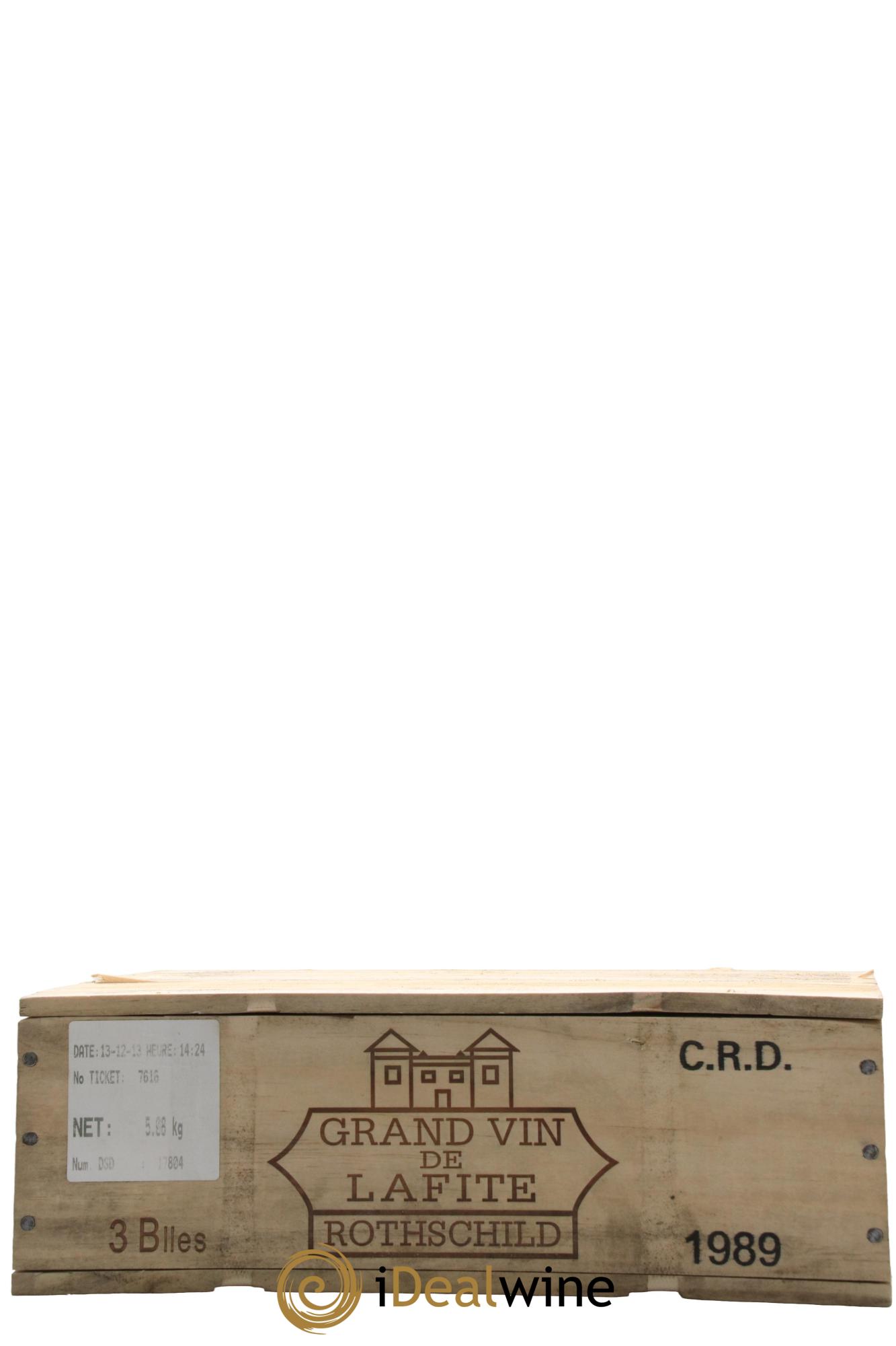 Château Lafite Rothschild 1er Grand Cru Classé 1989 - Lot de 3 bouteilles - 1