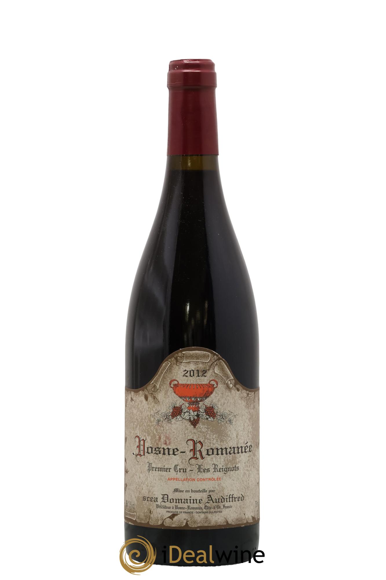 Vosne-Romanée 1er Cru Les Reignots Domaine Audiffred 2012 - Lot de 1 bouteille - 0