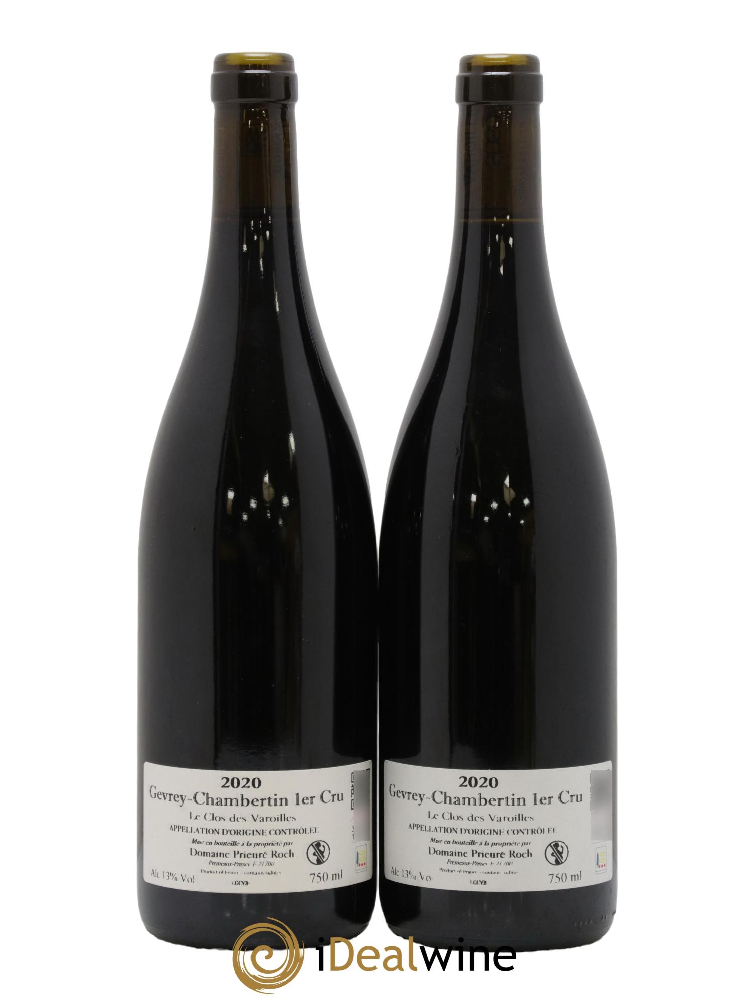 Gevrey-Chambertin 1er Cru Le Clos des Varoilles Monopole Prieuré Roch 2020 - Lot of 2 bottles - 1