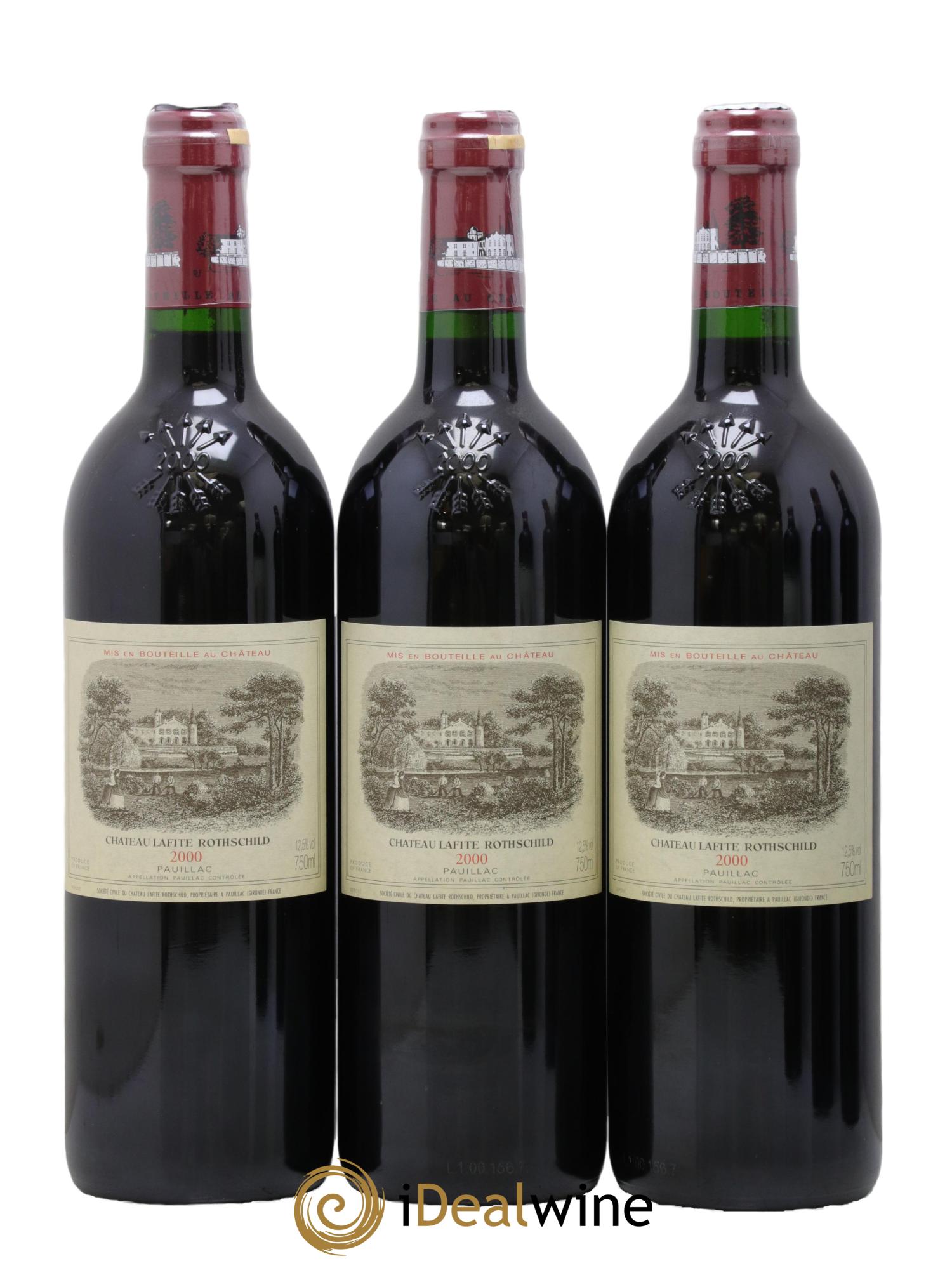 Château Lafite Rothschild 1er Grand Cru Classé 2000 - Lot de 6 bouteilles - 1
