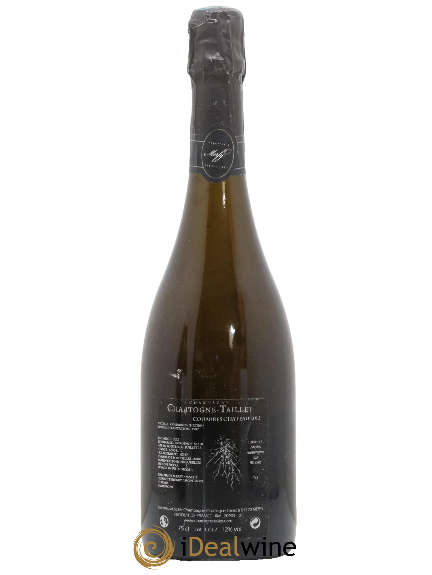 Les Couarres Château Extra-Brut Chartogne-Taillet 2012 - Lot of 1 bottle - 1