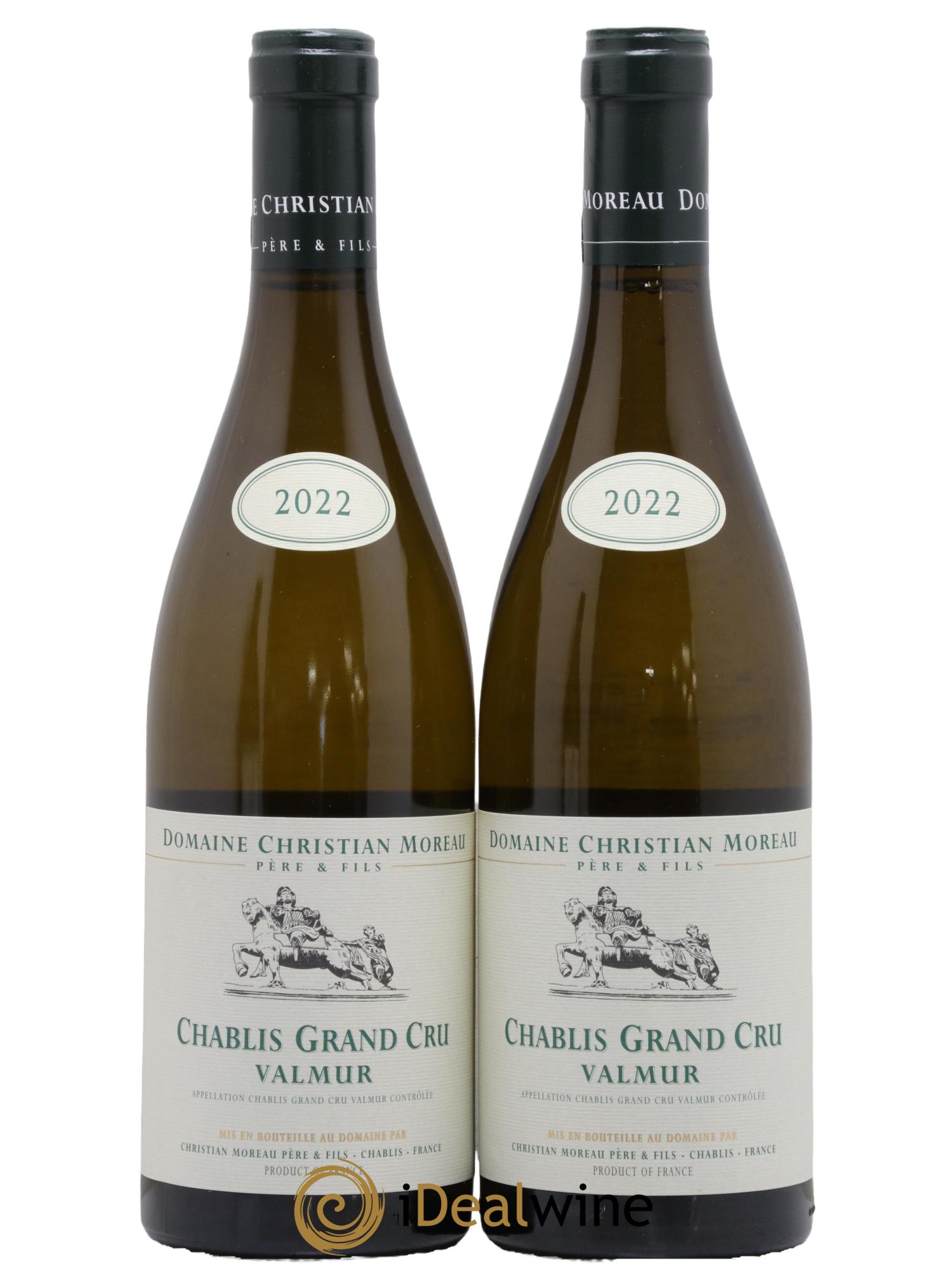 Chablis Grand Cru Valmur Christian Moreau 2022 - Lot de 2 bouteilles - 0