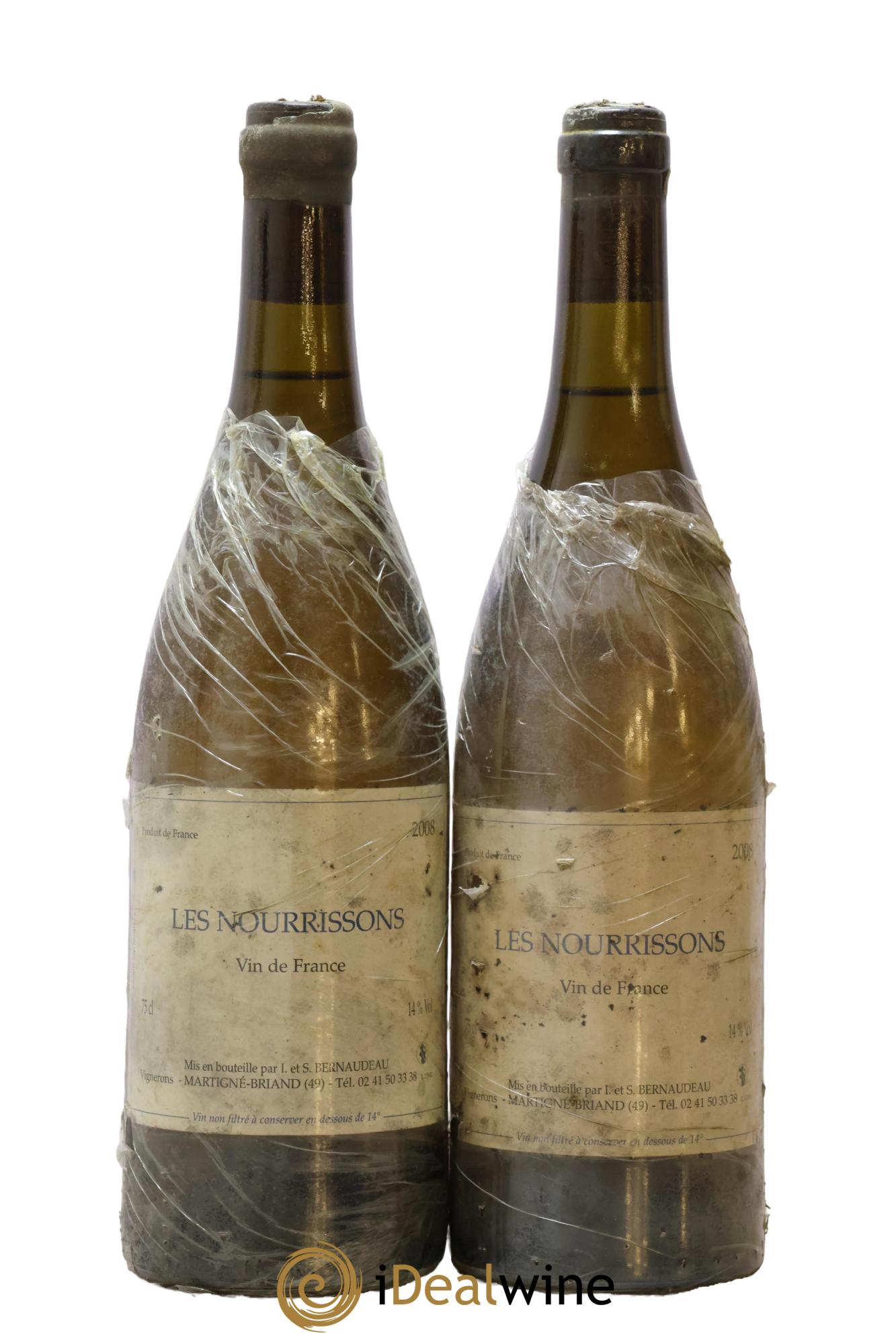 Vin de France Les Nourrissons Stéphane Bernaudeau 2008 - Lot de 2 bouteilles - 0