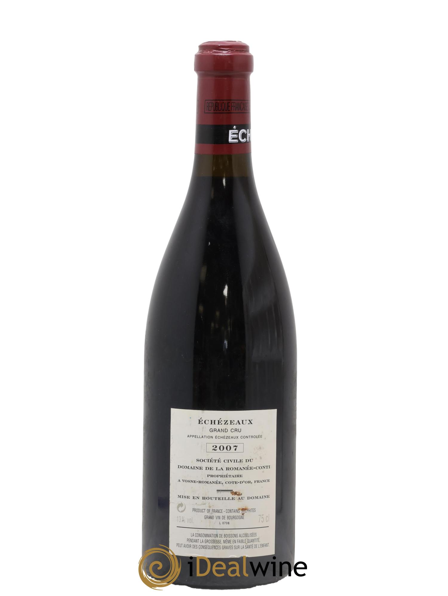 Echezeaux Grand Cru Domaine de la Romanée-Conti 2007 - Lotto di 1 bottiglia - 1
