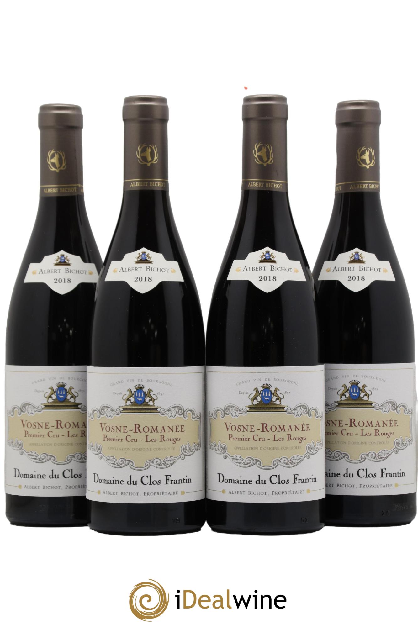 Vosne-Romanée 1er Cru Les Rouges Clos Frantin - Albert Bichot 2018 - Lotto di 4 bottiglie - 0