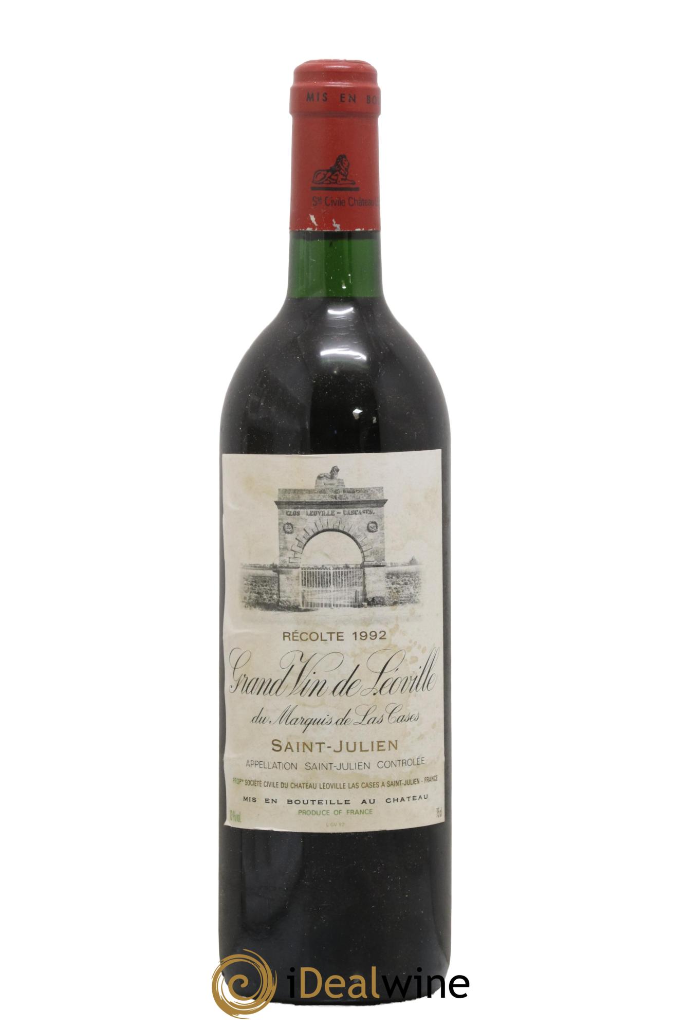Château Léoville Las Cases 2ème Grand Cru Classé 1992 - Lot of 1 bottle - 0