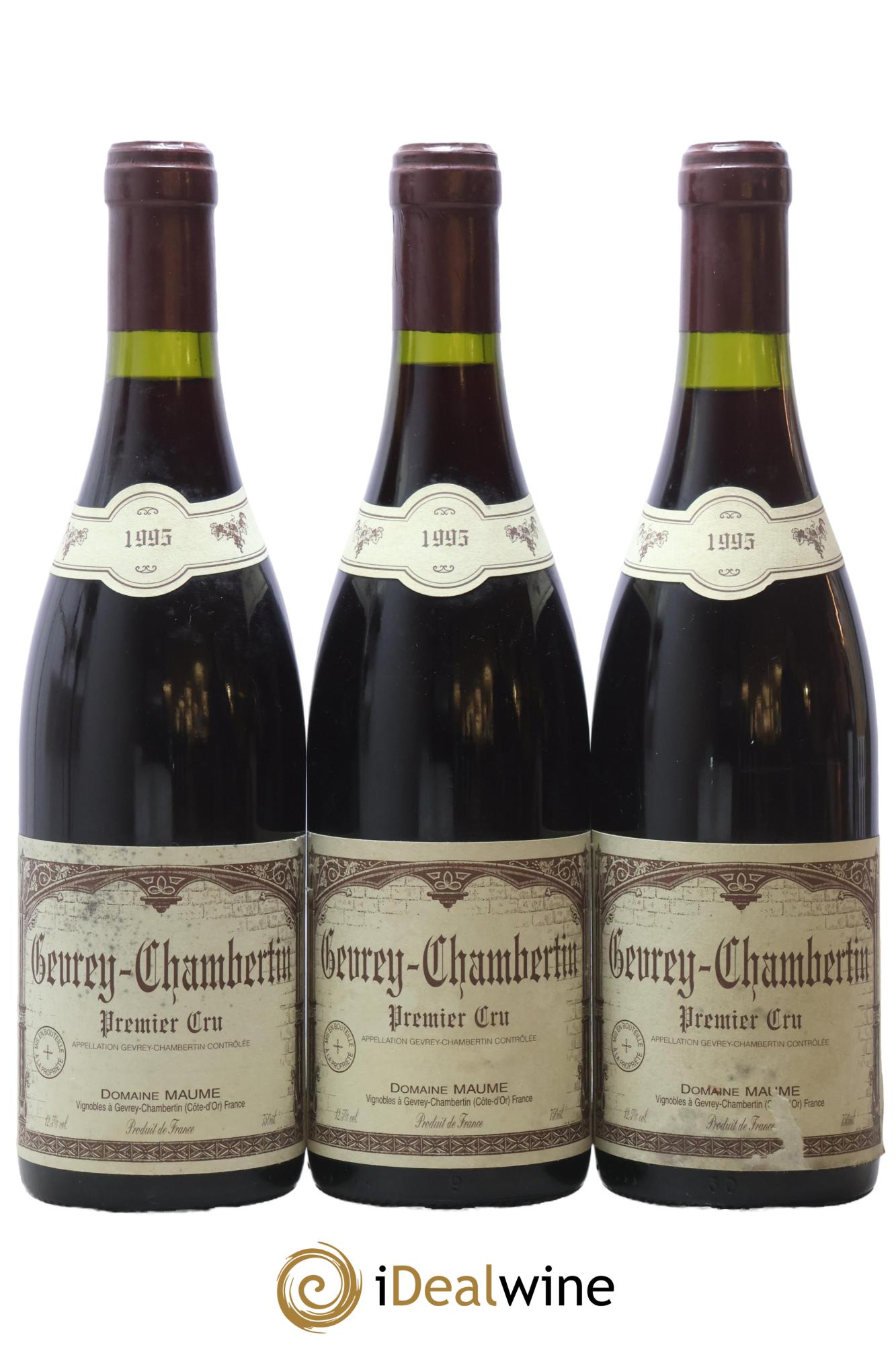 Gevrey-Chambertin 1er Cru Maume (Domaine) 1995 - Posten von 3 Flaschen - 0