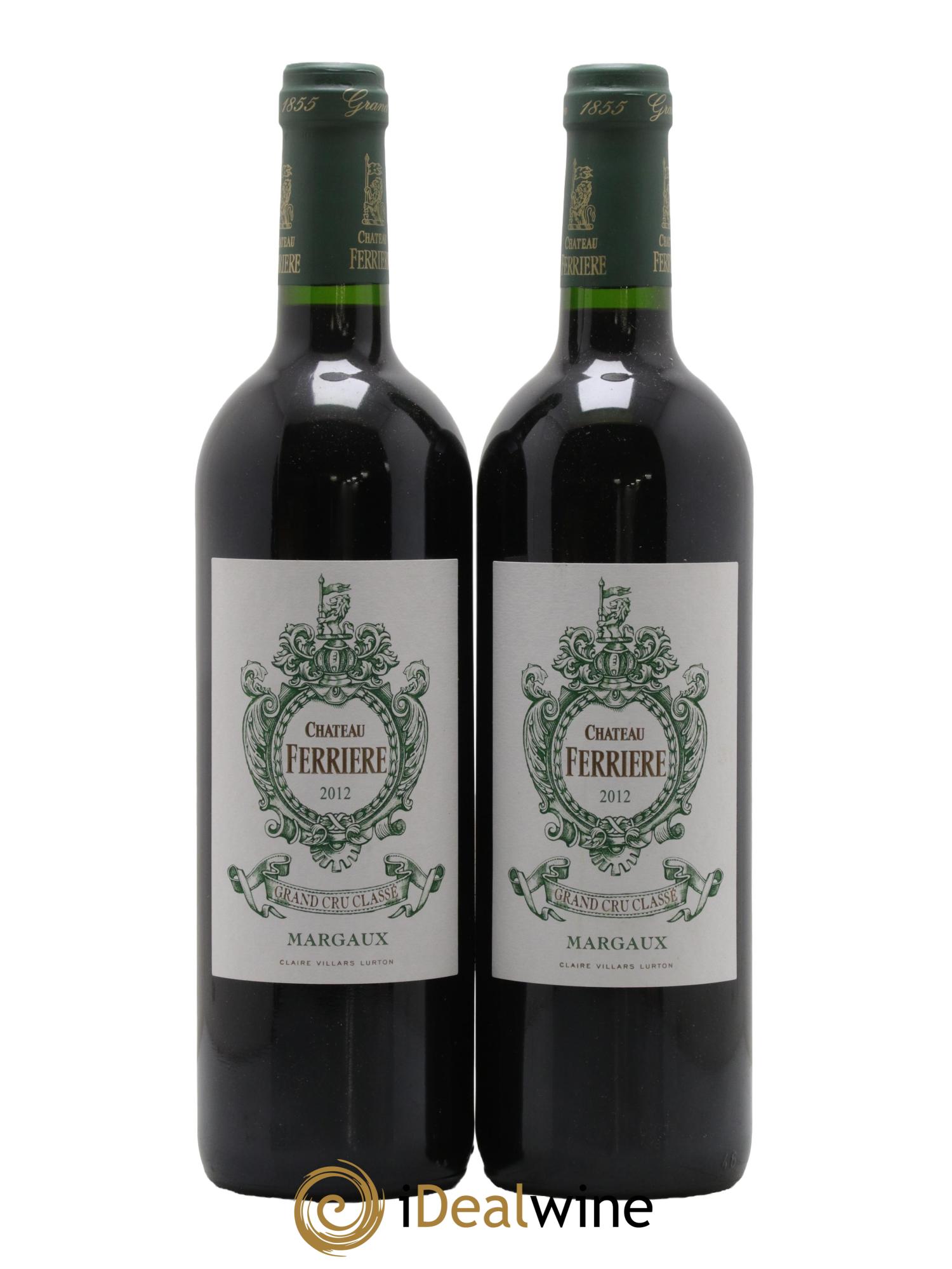 Château Ferrière 3ème Grand Cru Classé 2012 - Lot de 2 bouteilles - 0