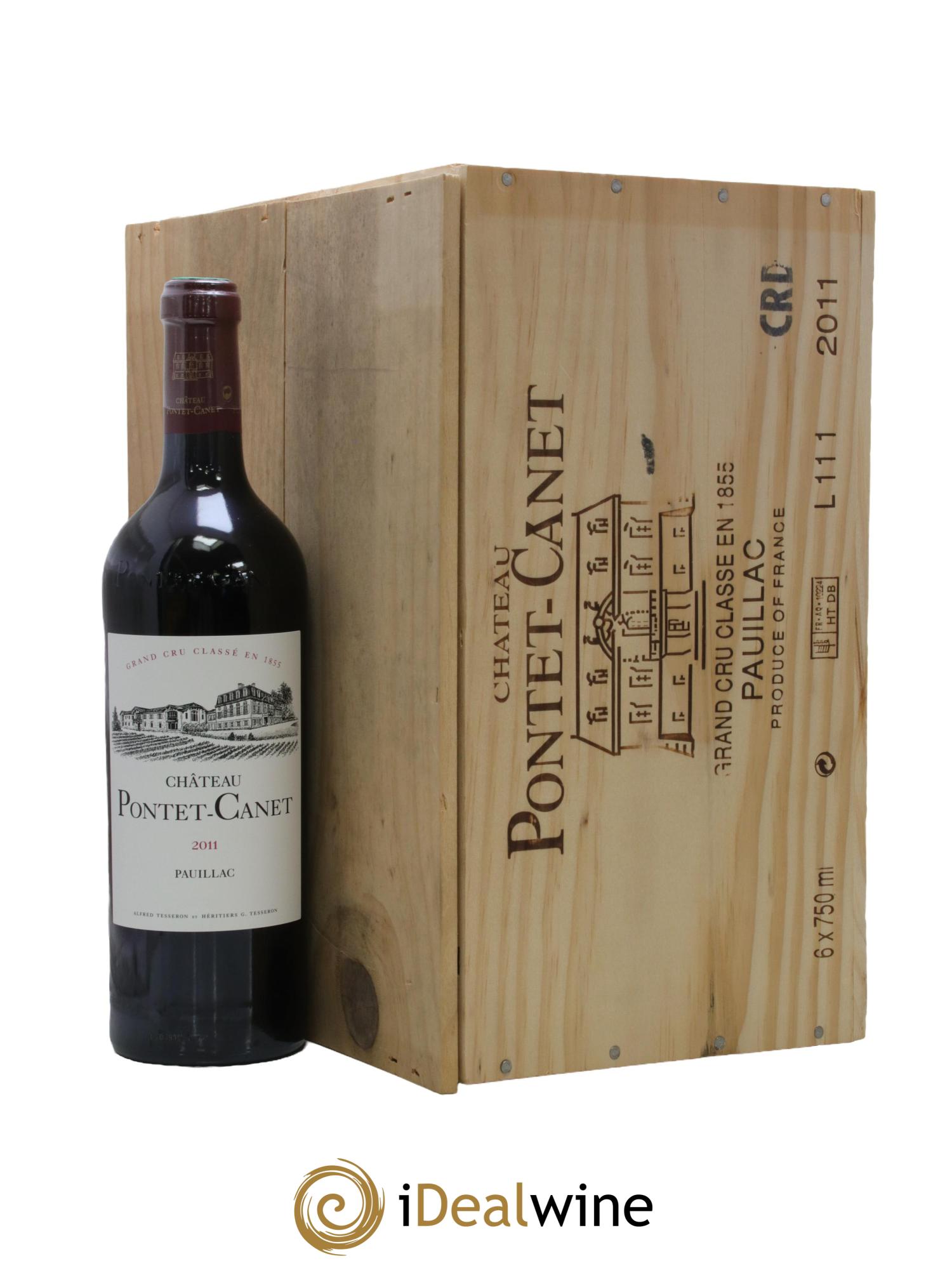 Château Pontet Canet 5ème Grand Cru Classé 2011 - Lot of 6 bottles - 1