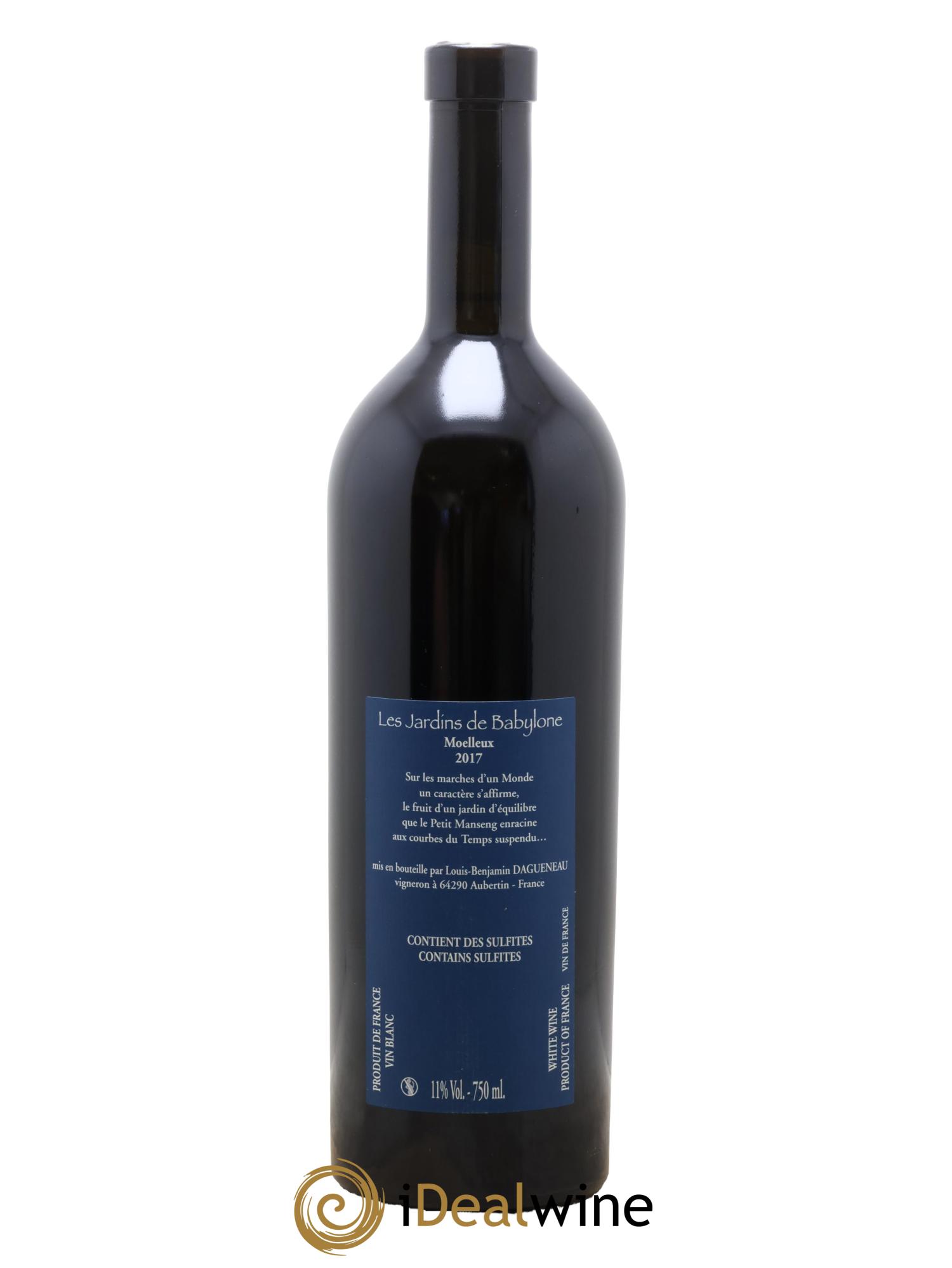 Vin de France (anciennement Jurançon) Jardins de Babylone Didier Dagueneau 2017 - Lot de 1 bouteille - 1