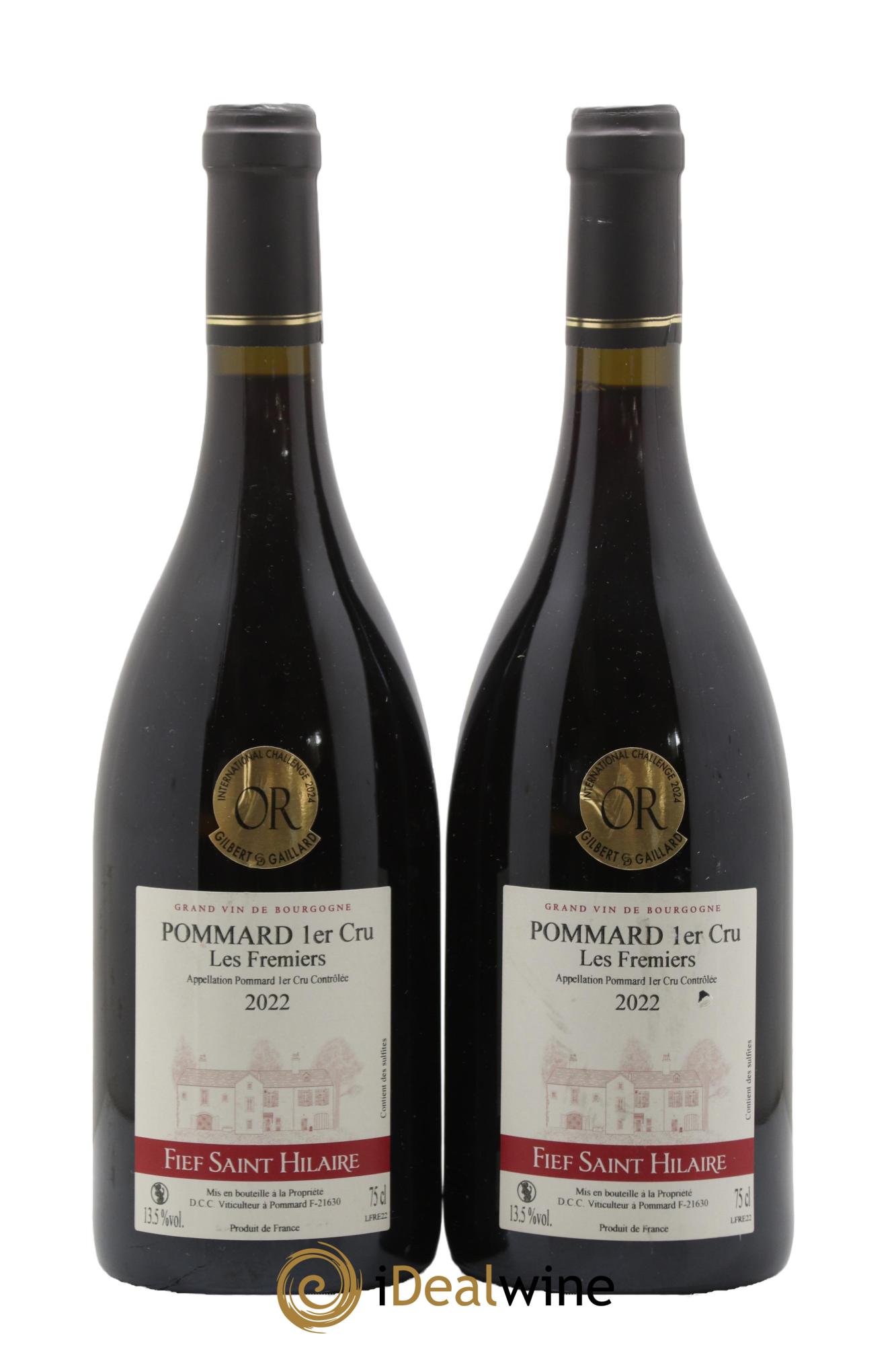 Pommard 1er Cru Les Fremiers Fief Saint Hilaire 2022 - Lot de 2 bouteilles - 0