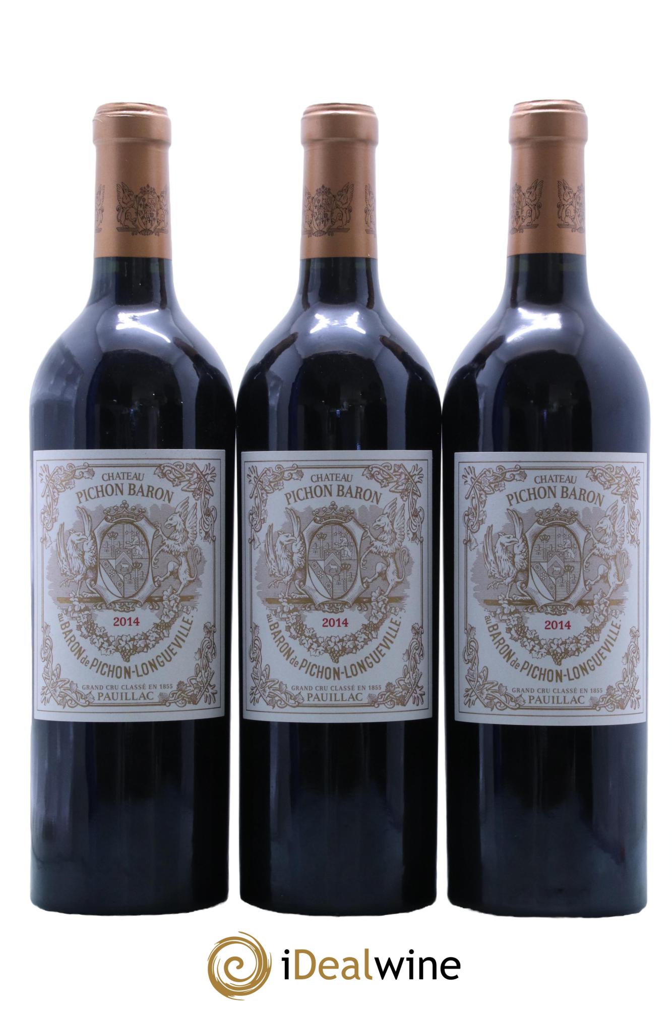 Pichon Longueville Baron 2ème Grand Cru Classé 2014 - Lot de 3 bouteilles - 0