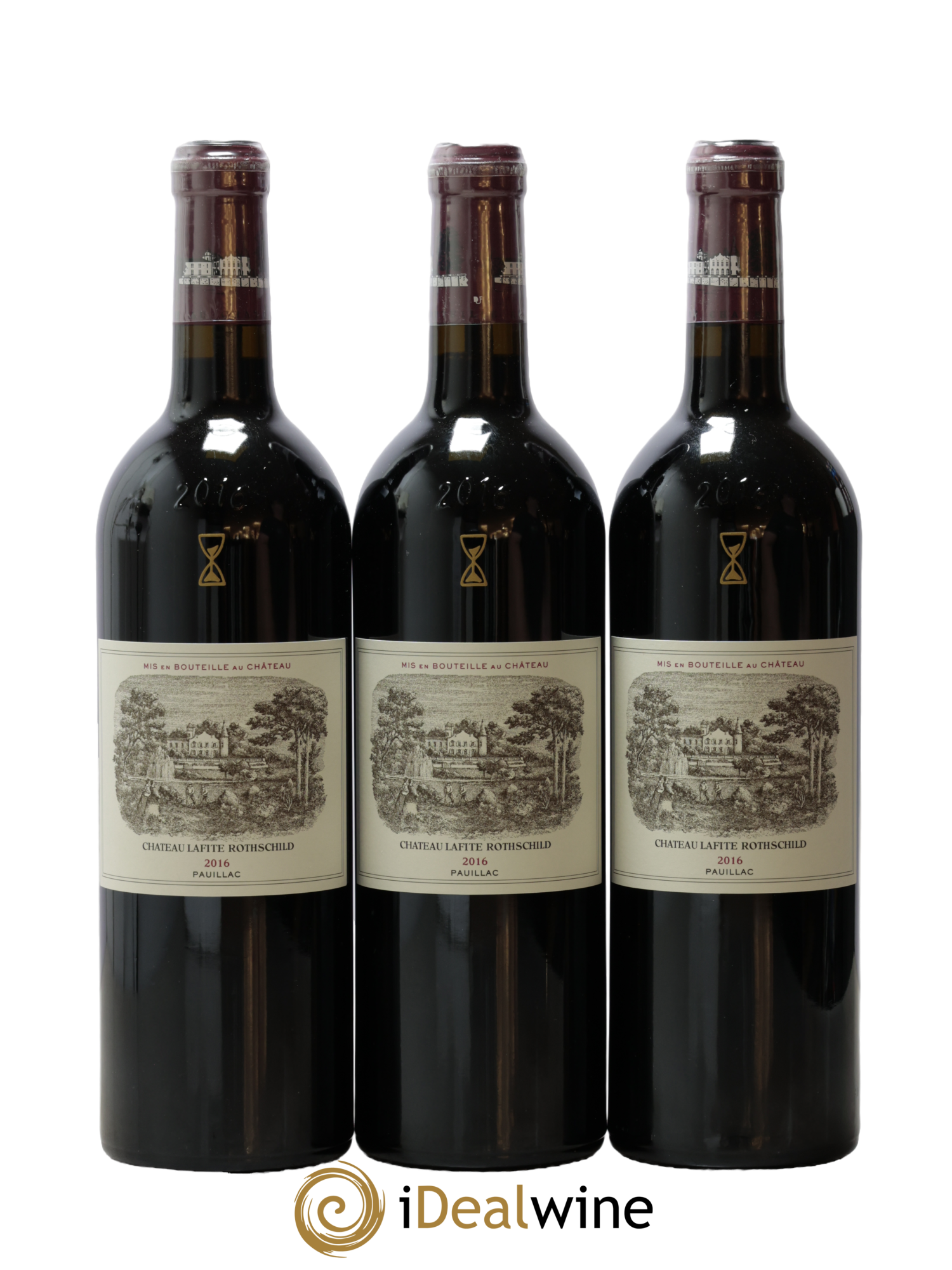 Château Lafite Rothschild 1er Grand Cru Classé 2016 - Lot de 3 bouteilles - 0