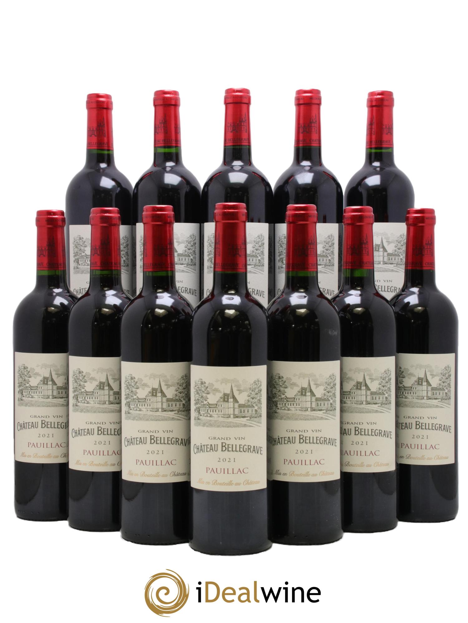 Château Bellegrave Cru Bourgeois 2021 - Lot de 12 bouteilles - 0