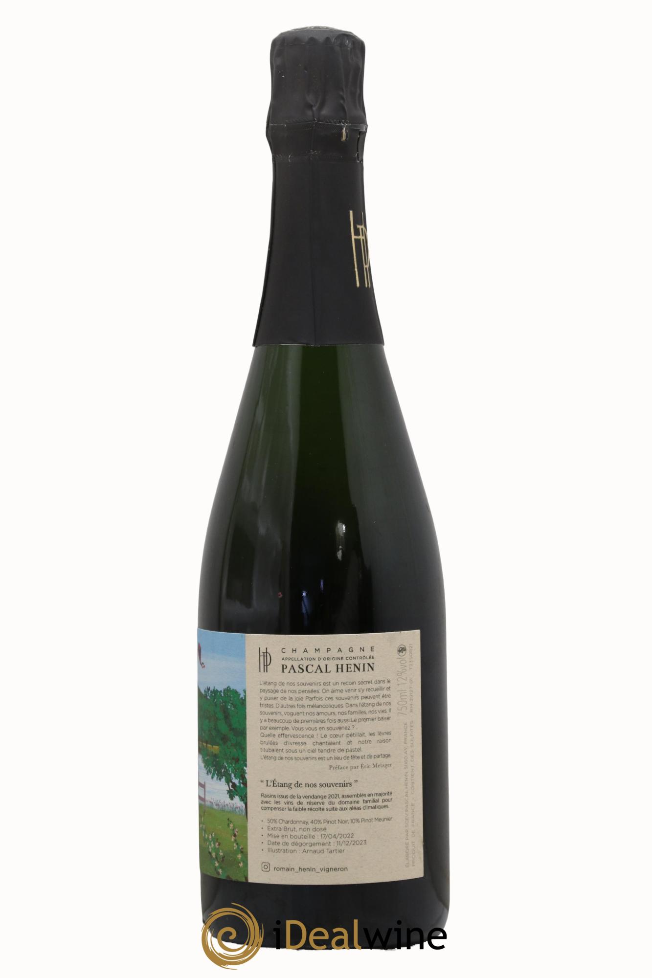 L'Etang de nos Souvenirs Romain Henin - Lot de 1 bouteille - 1