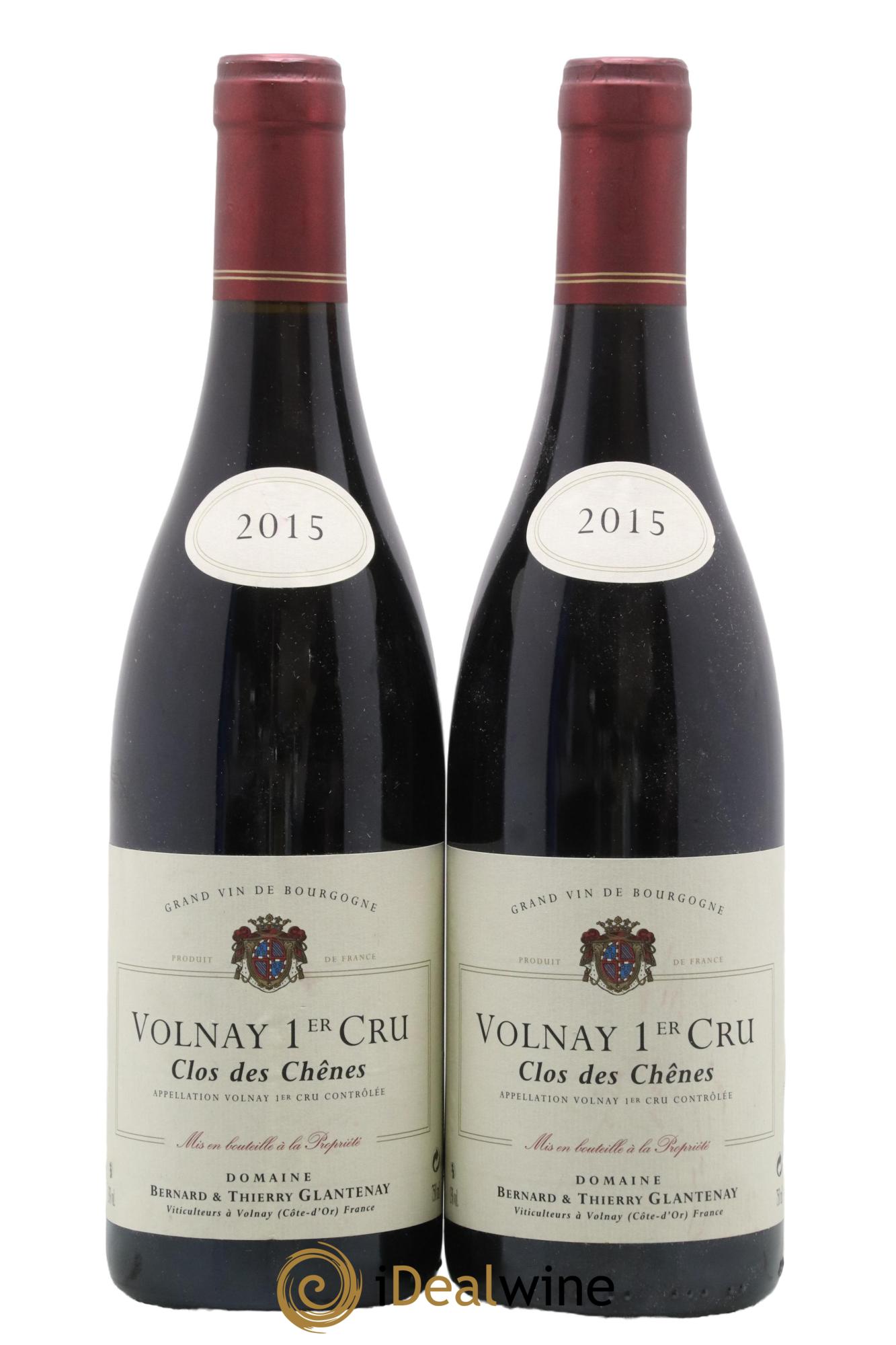 Volnay 1er Cru Clos des Chênes Domaine Glantenay 2015 - Lot de 2 bouteilles - 0