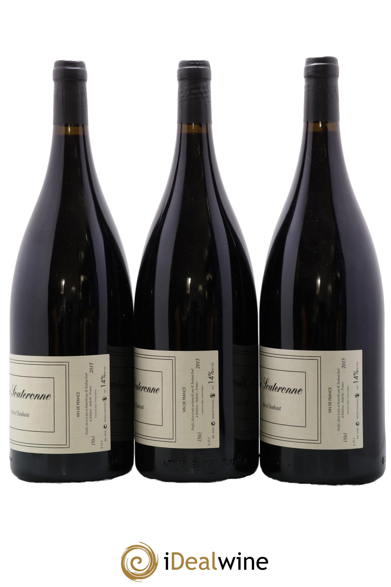 Vin de France La Souteronne Hervé Souhaut - Domaine Romaneaux-Destezet 2015 - Lot of 3 magnums - 1