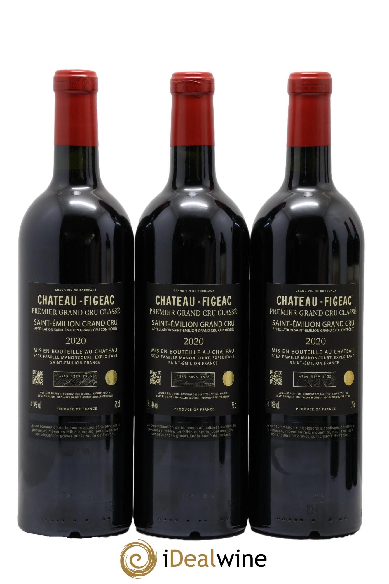 Château Figeac 1er Grand Cru Classé A 2020 - Lot de 6 bouteilles - 2