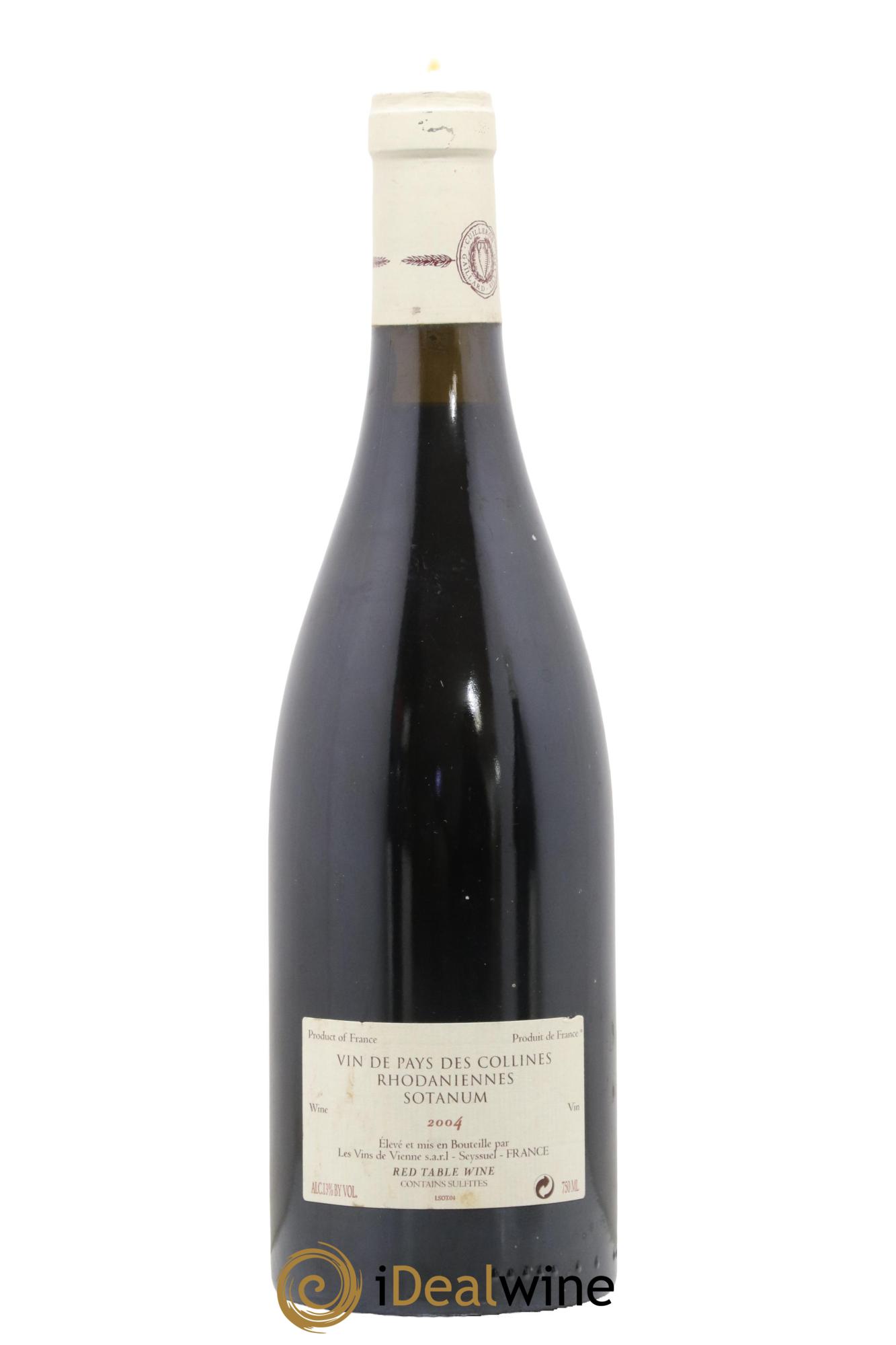 Collines Rhodaniennes Sotanum Les Vins de Vienne 2004 - Lot de 1 bouteille - 1