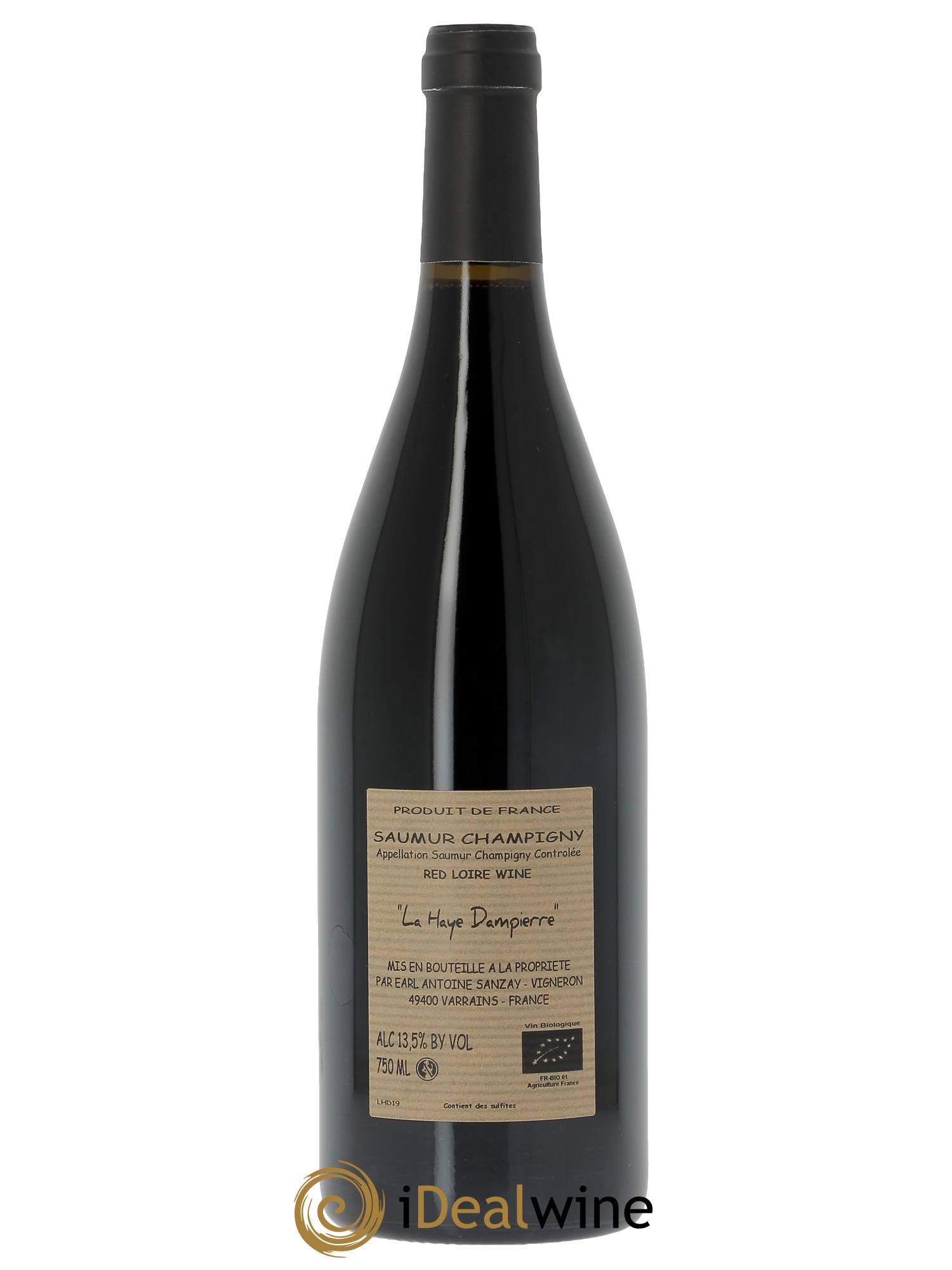 Saumur-Champigny La Haye Dampierre Antoine Sanzay 2019 - Lot de 1 bouteille - 1