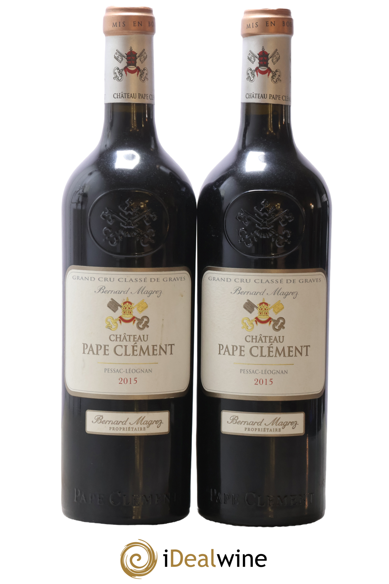 Château Pape Clément Cru Classé de Graves 2015 - Lotto di 2 bottiglie - 0