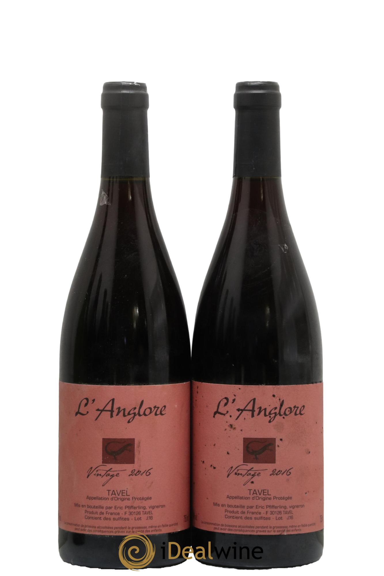Tavel Vintage L'Anglore 2016 - Lot de 2 bouteilles - 0