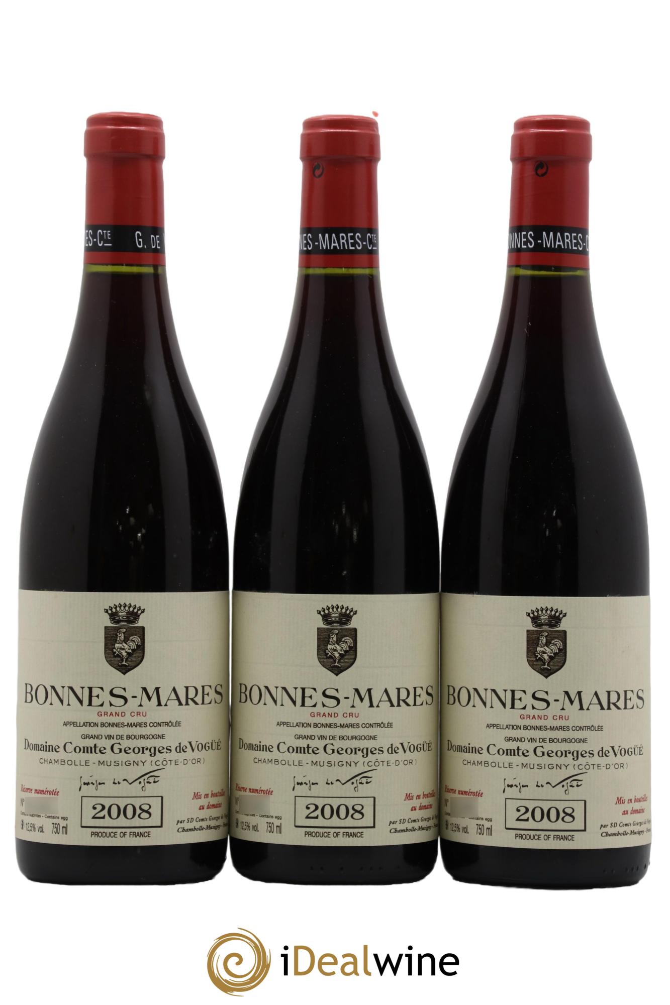 Bonnes-Mares Grand Cru Comte Georges de Vogüé 2008 - Lot de 6 bouteilles - 2