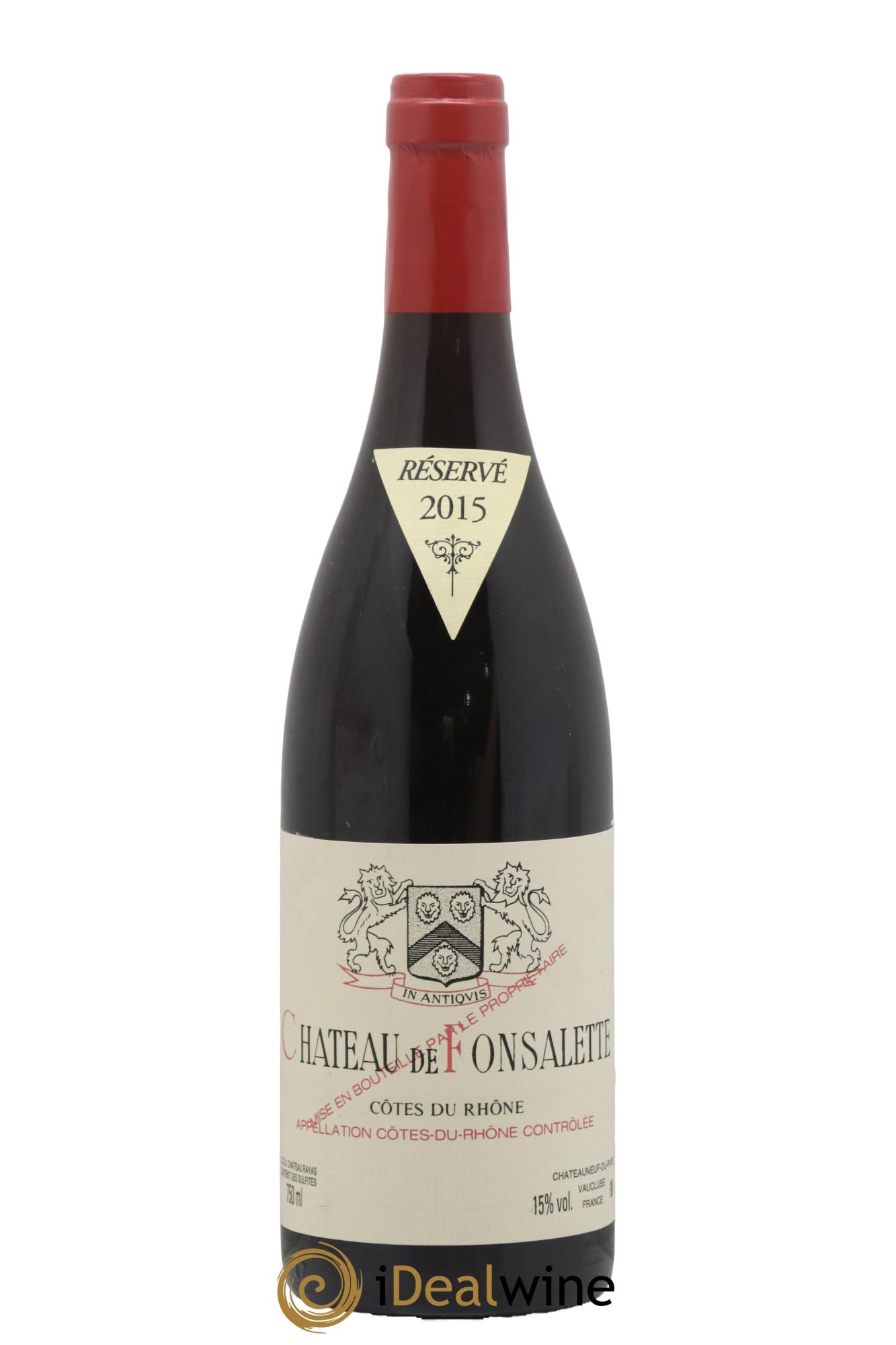 Côtes-du-Rhône Château de Fonsalette Emmanuel Reynaud 2015 - Posten von 1 Flasche - 0