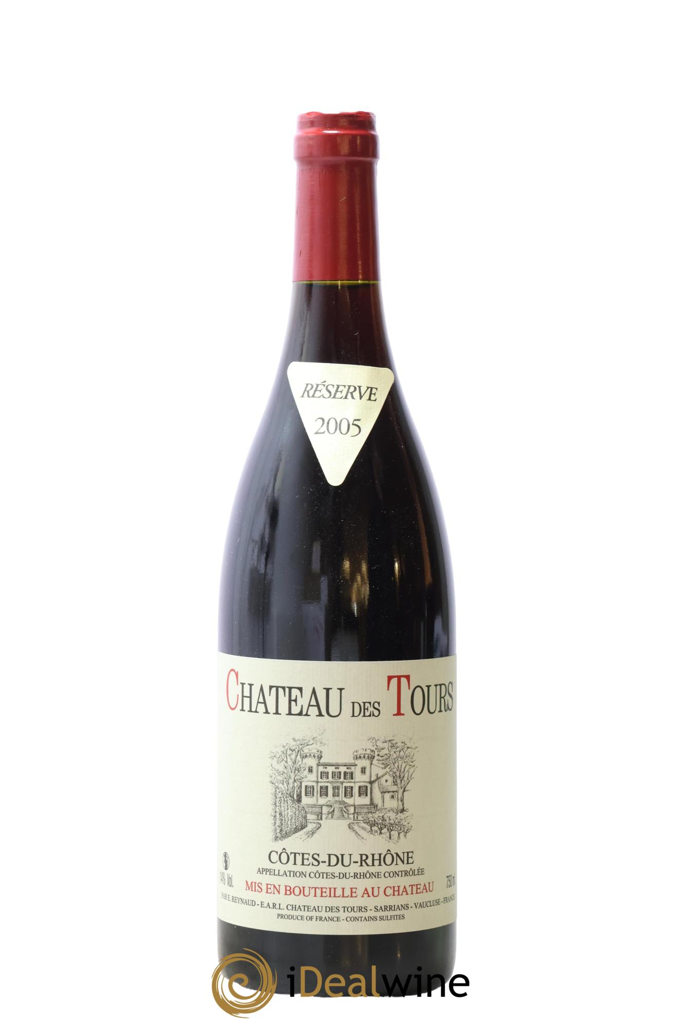 Côtes-du-Rhône Château des Tours Emmanuel Reynaud 2005 - Lot de 1 bouteille - 0