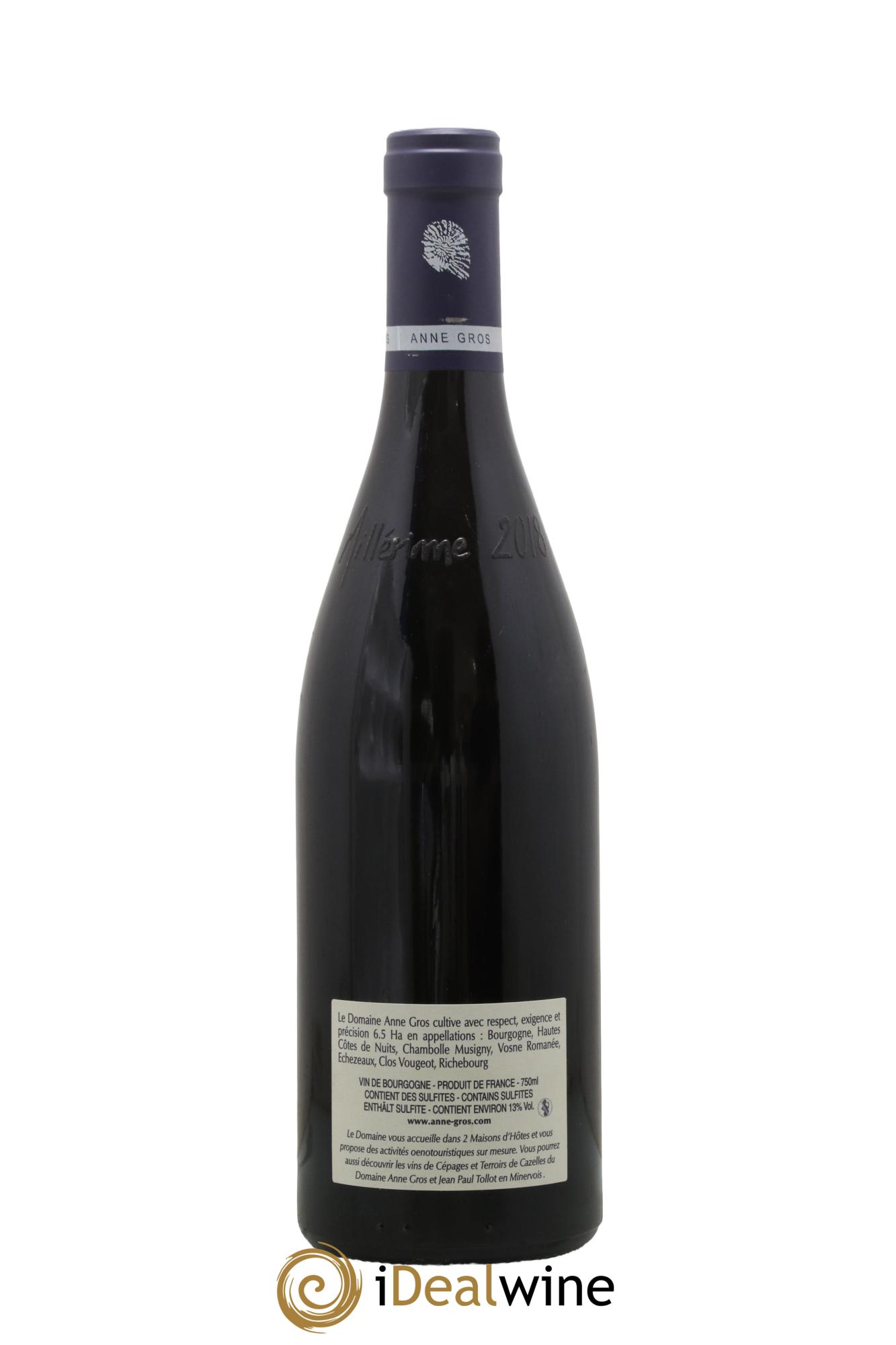 Clos de Vougeot Grand Cru Le Grand Maupertui Anne Gros 2018 - Lot of 1 bottle - 1