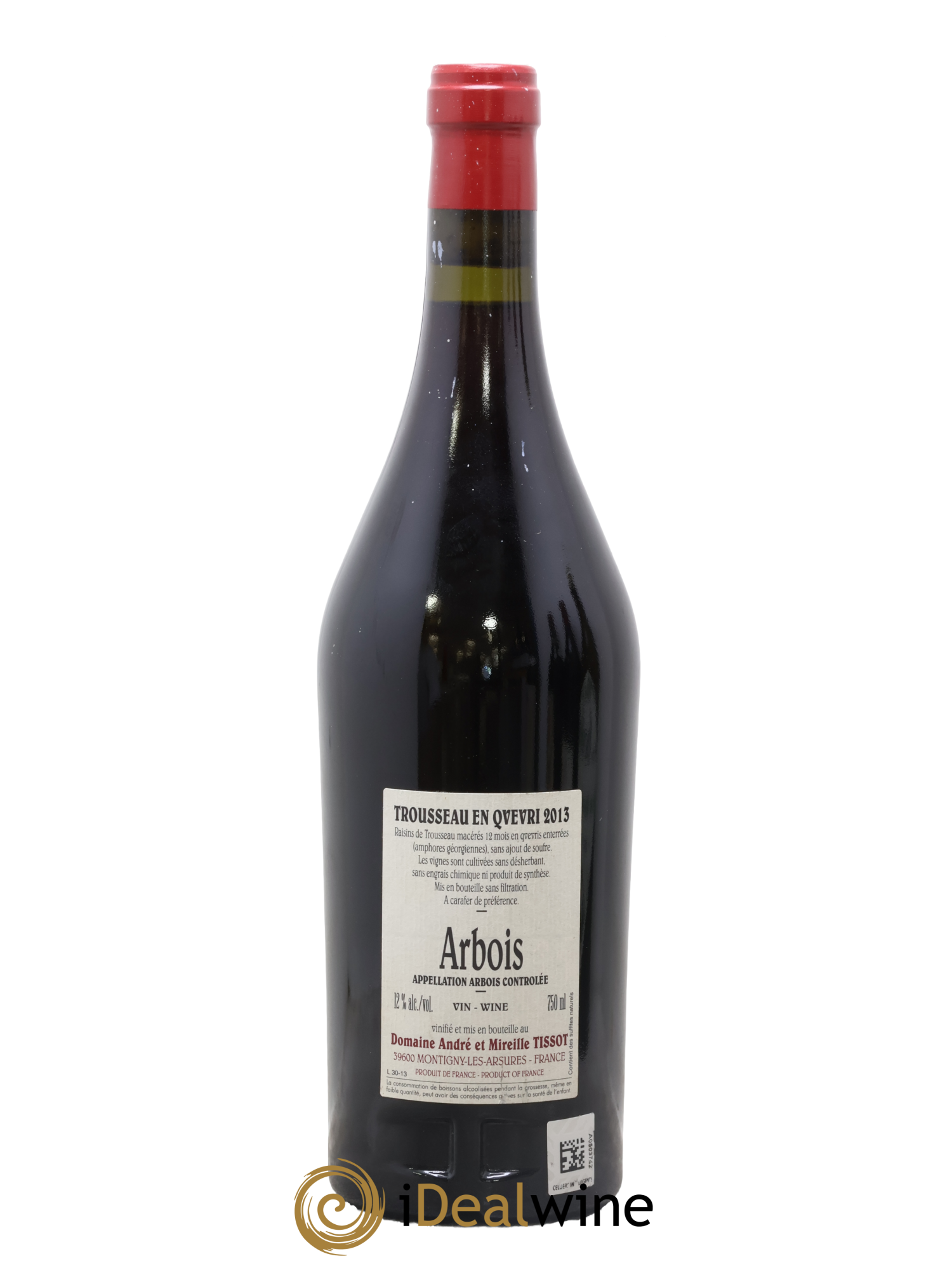 Arbois Trousseau Qvevri Bénédicte et Stéphane Tissot 2013 - Lot de 1 bouteille - 1