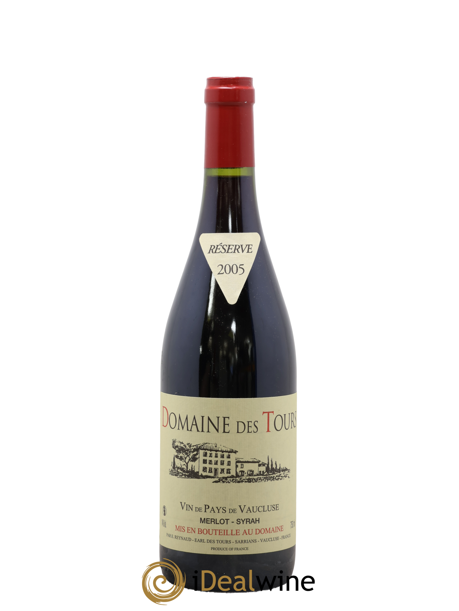 Vaucluse Domaine des Tours Merlot-Syrah Emmanuel Reynaud 2005 - Lot of 1 bottle - 0