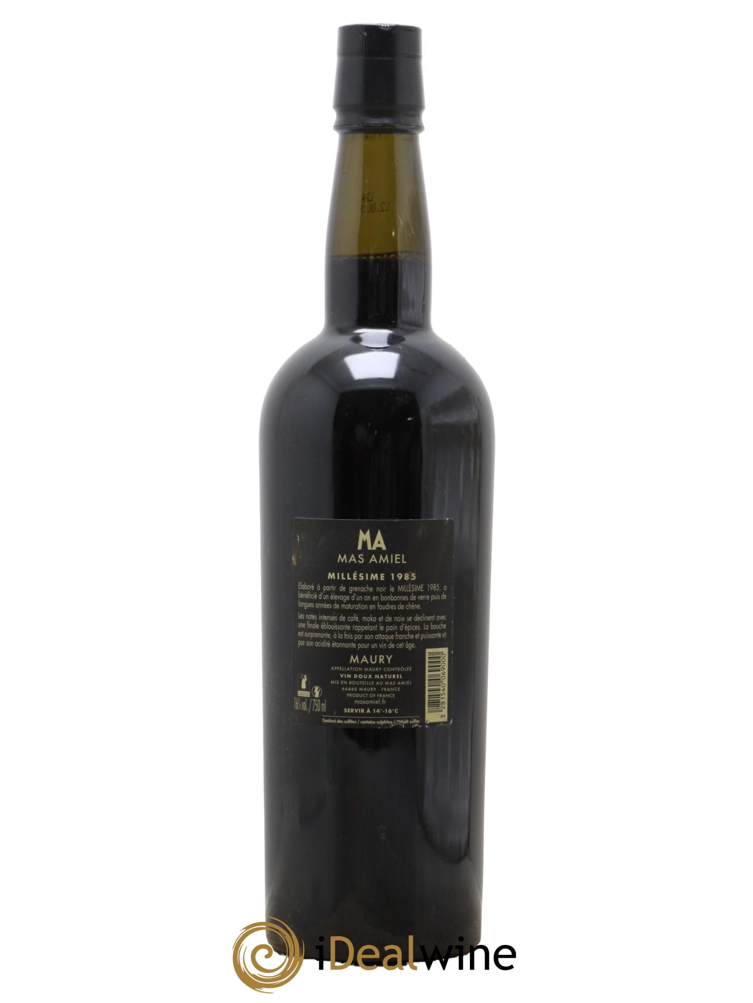 Maury Mas Amiel Vintage 1985 - Lot de 1 bouteille - 1