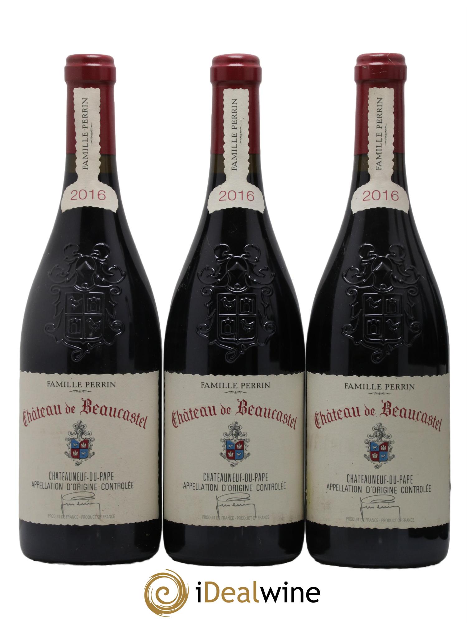 Châteauneuf-du-Pape Château de Beaucastel Famille Perrin 2016 - Lotto di 6 bottiglie - 1