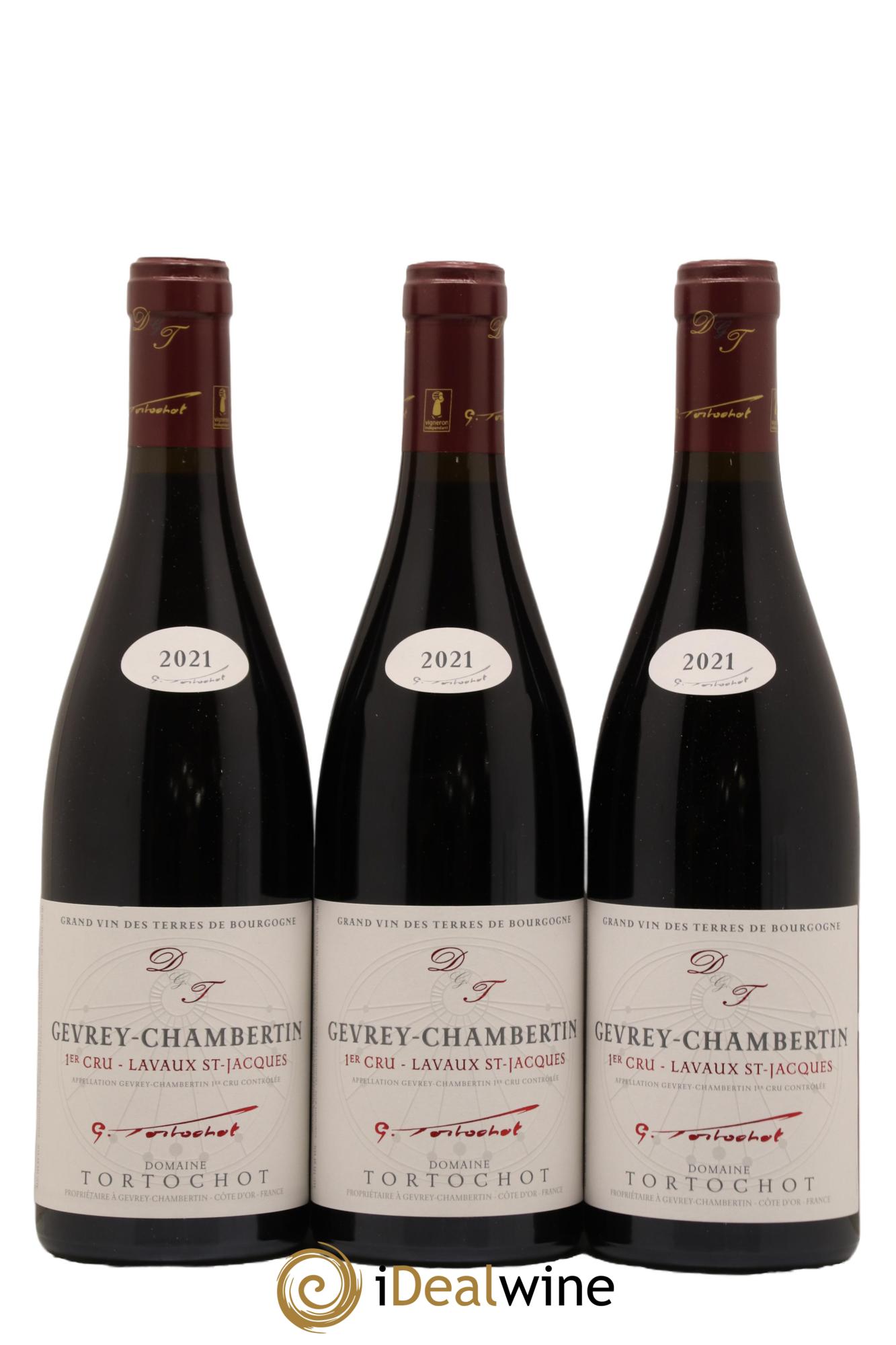 Gevrey-Chambertin 1er Cru Lavaux Saint Jacques Tortochot (Domaine) 2021 - Lot de 3 bouteilles - 0