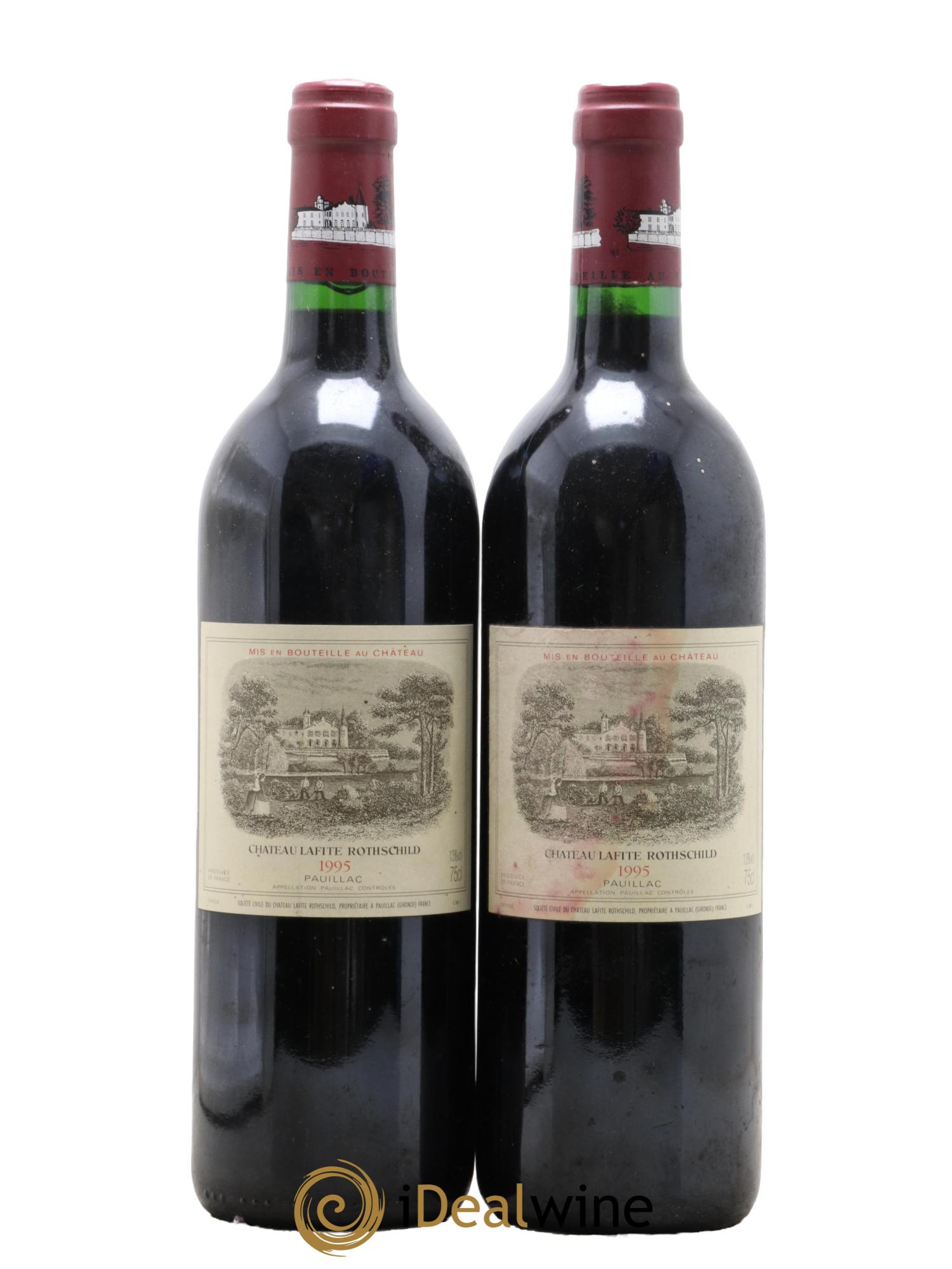 Château Lafite Rothschild 1er Grand Cru Classé 1995 - Lot de 2 bouteilles - 0