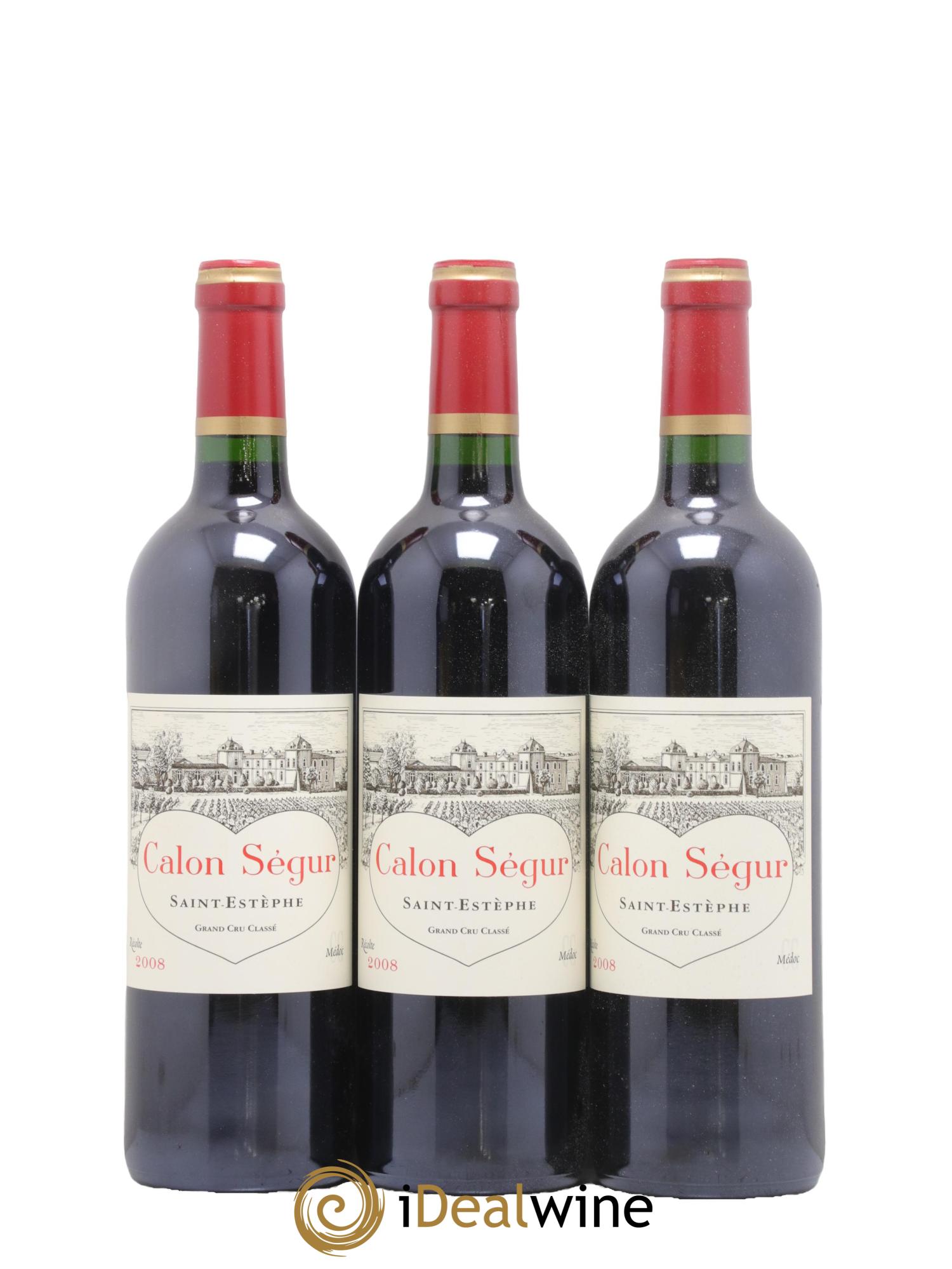 Château Calon Ségur 3ème Grand Cru Classé 2008 - Lotto di 12 bottiglie - 4