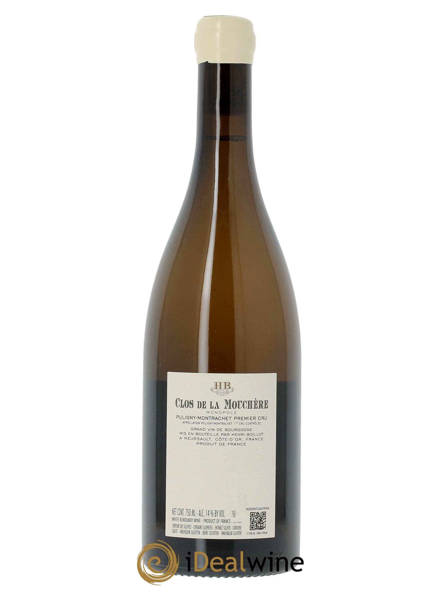 Puligny-Montrachet 1er Cru Clos de la Mouchère Henri Boillot (Domaine) 2023 - Posten von 1 Flasche - 1