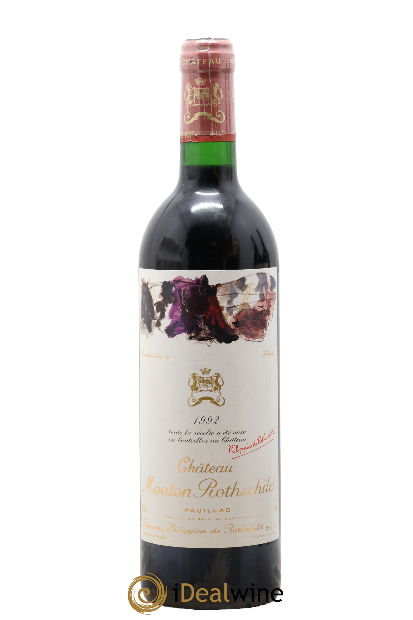 Château Mouton Rothschild 1er Grand Cru Classé 1992 - Lot de 1 bouteille - 0