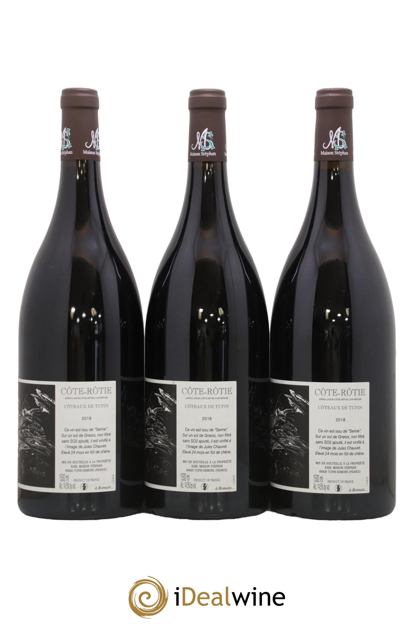 Côte-Rôtie Coteaux de Tupin Jean-Michel Stephan 2018 - Posten von 3 Magnum - 1