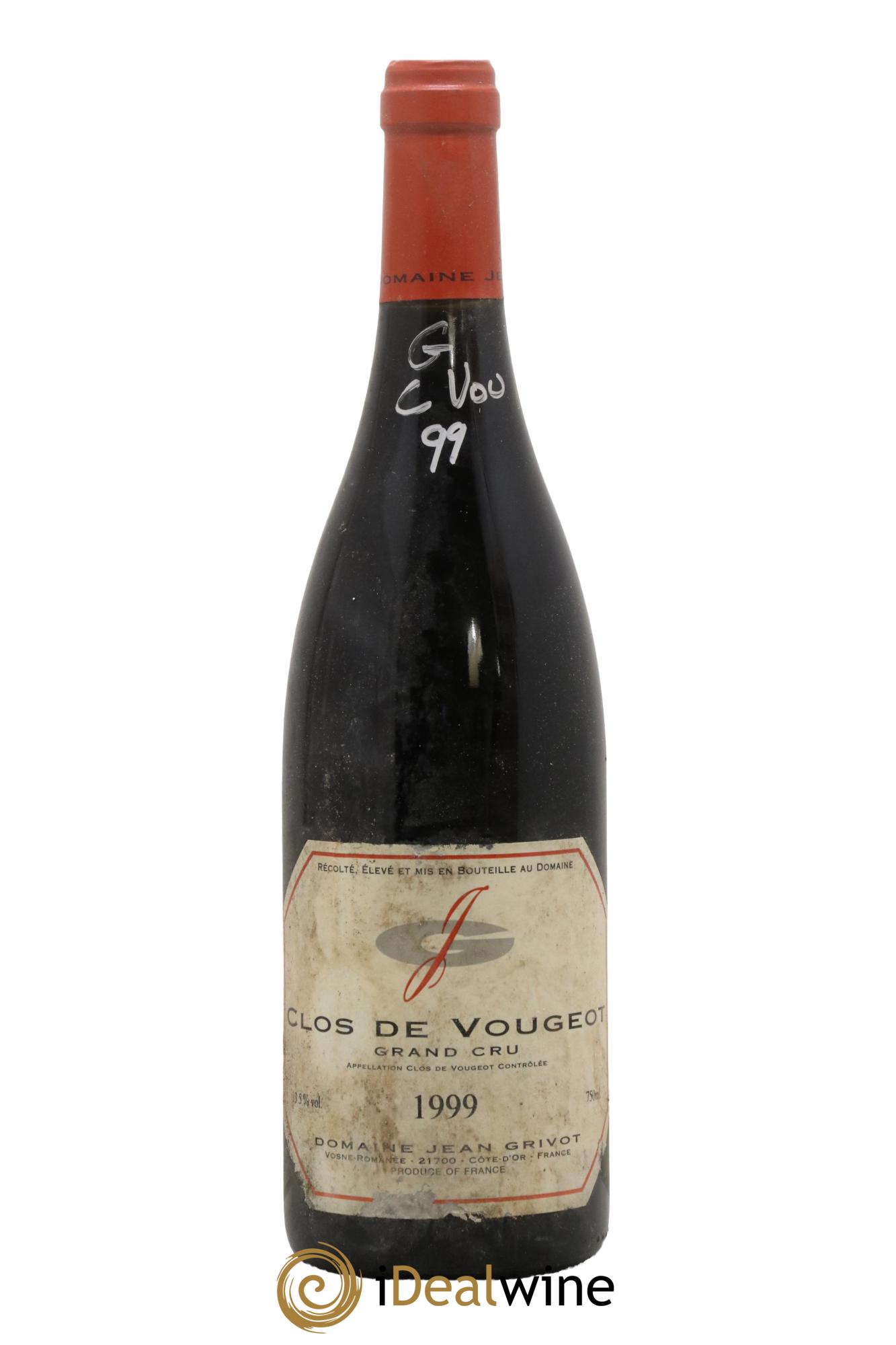 Clos de Vougeot Grand Cru Jean Grivot 1999 - Lotto di 1 bottiglia - 0