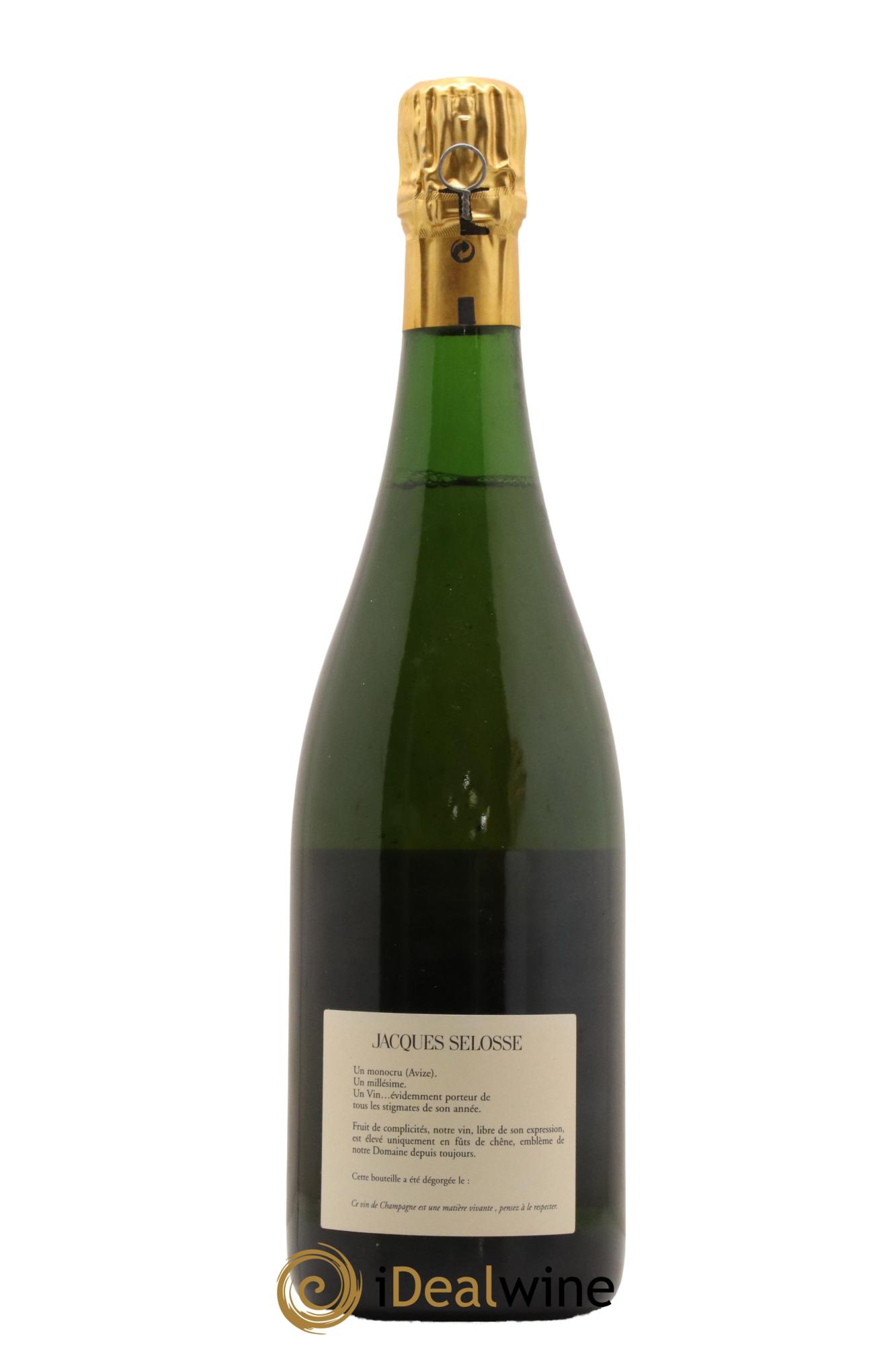 Grand Cru Blanc de Blancs Brut Jacques Selosse 1990 - Lotto di 1 bottiglia - 1