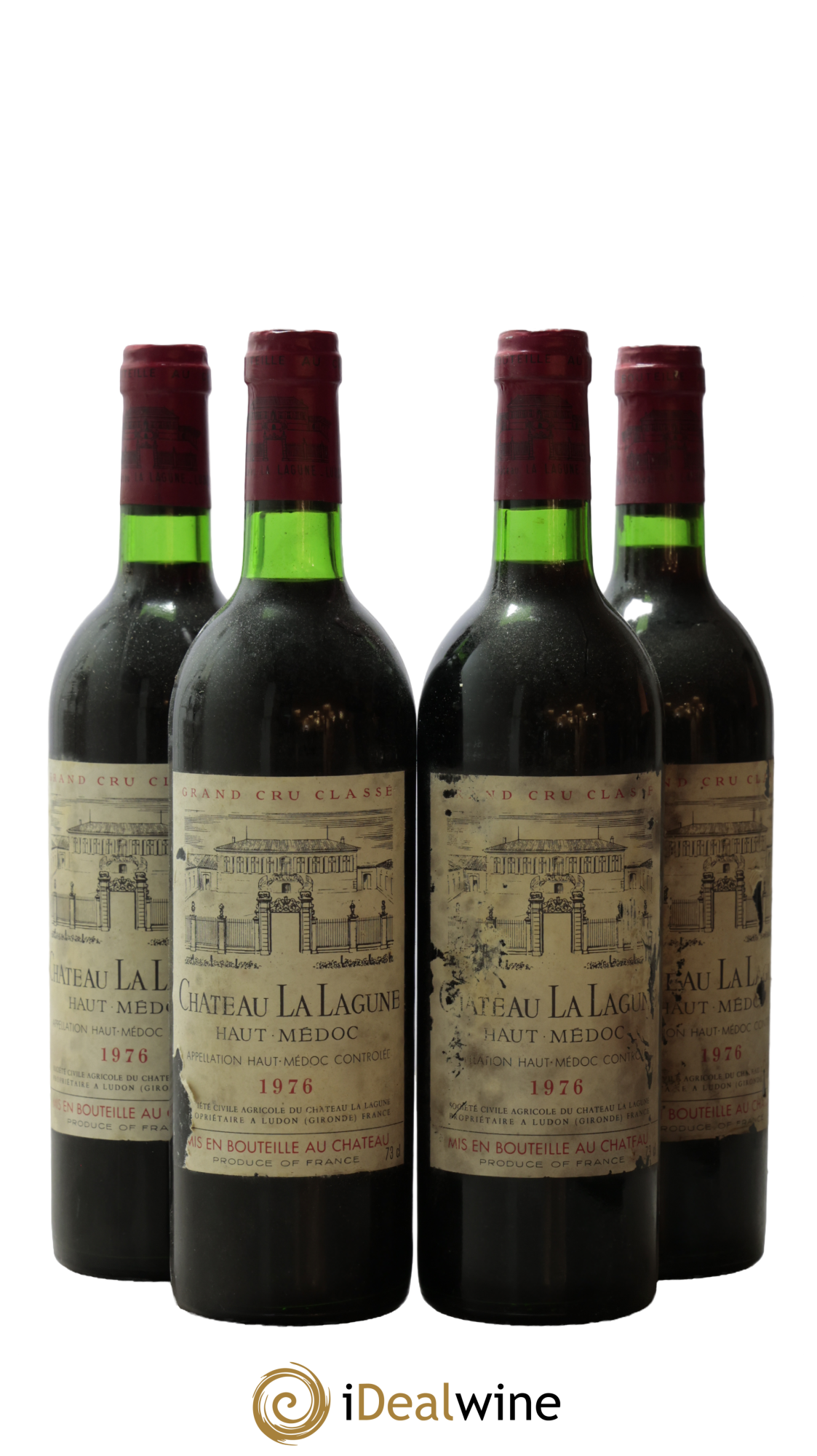 Château la Lagune 3ème Grand Cru Classé 1976 - Lot of 4 bottles - 0
