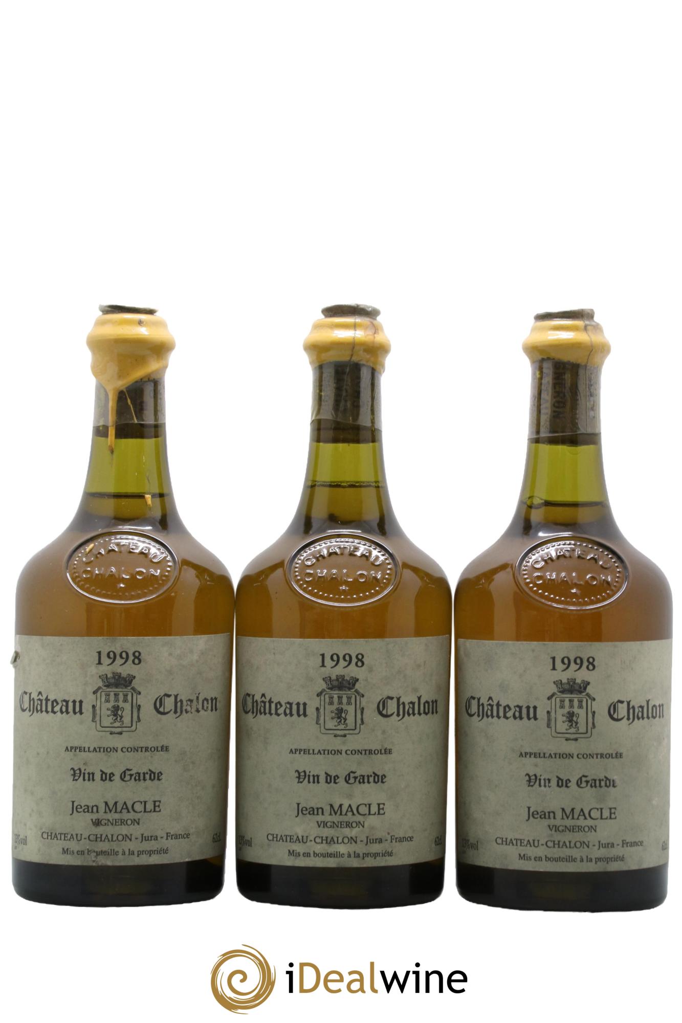 Château-Chalon Jean Macle 1998 - Lot de 3 clavelins - 0