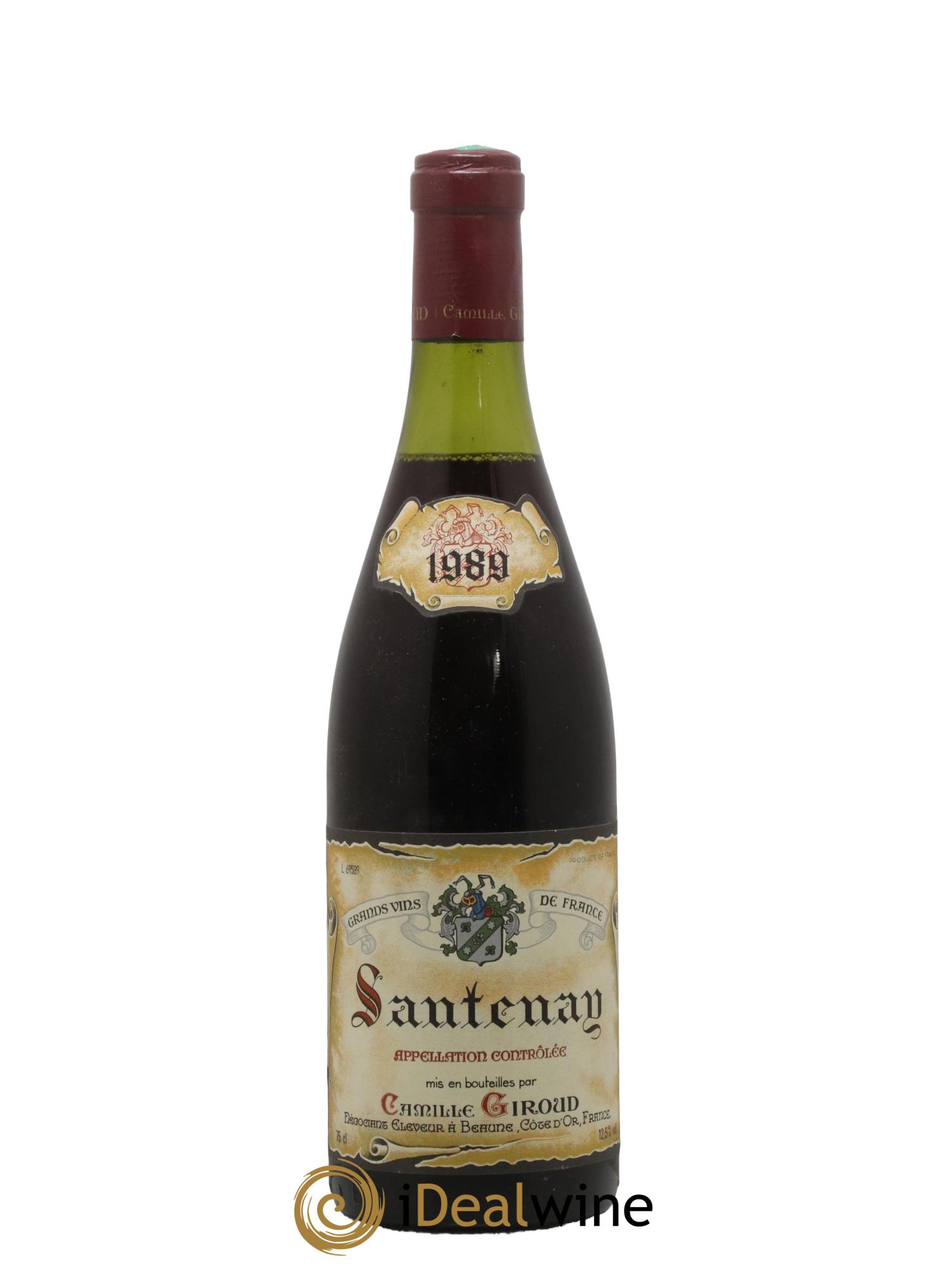 Santenay Domaine Camille Giroud 1989 - Lot de 1 bouteille - 0